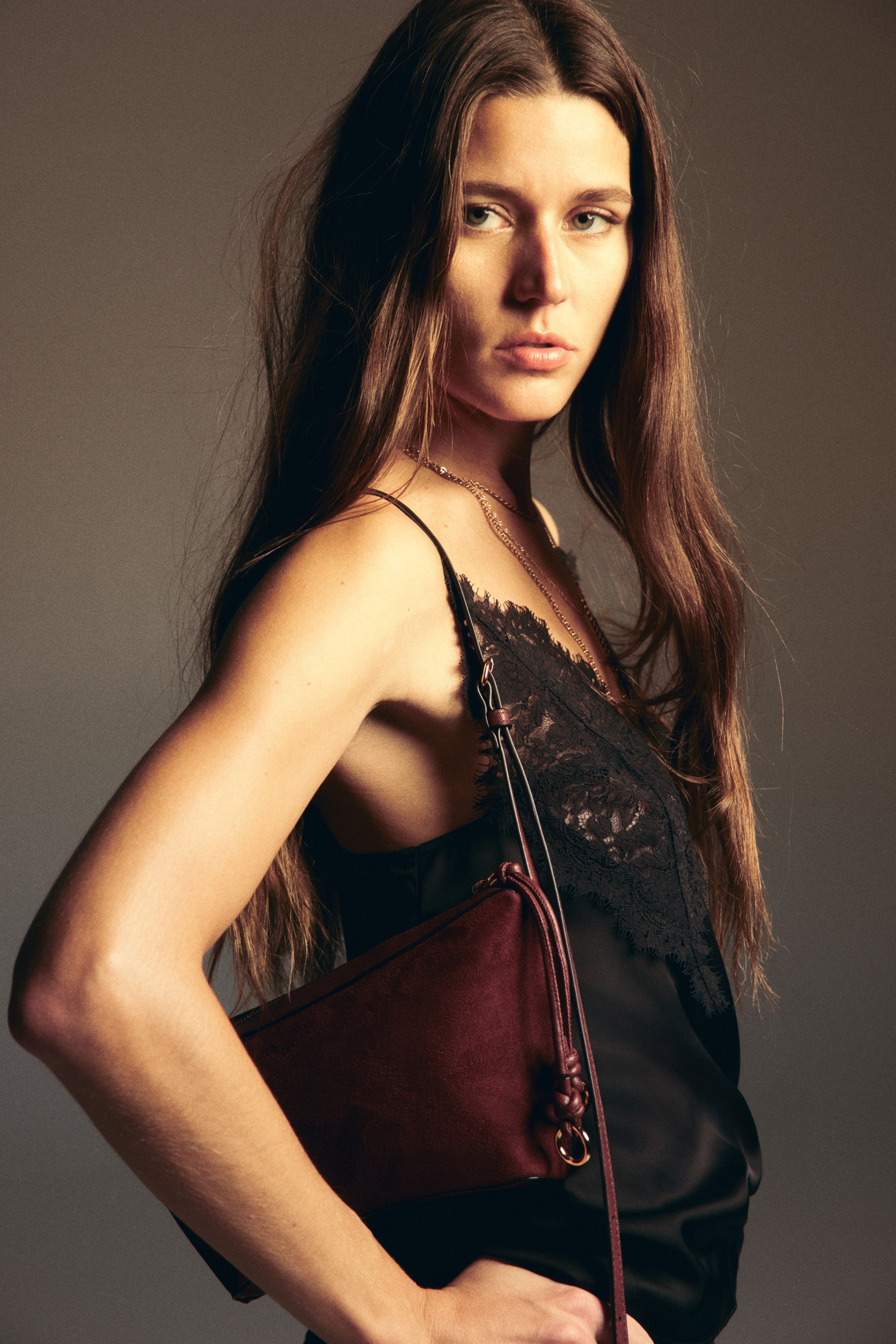 View larger image: Shoulder bag - Burgundy - Ladies | H&M IN 1