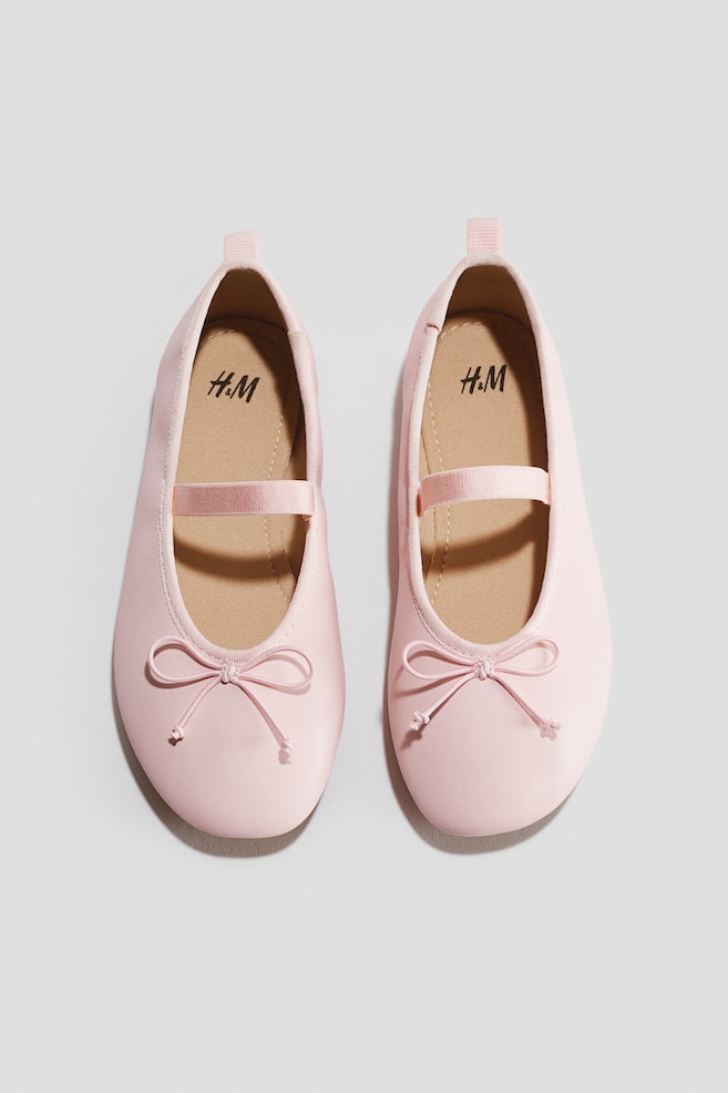 Ballerines - Rose clair/Noir/Argenté - 1