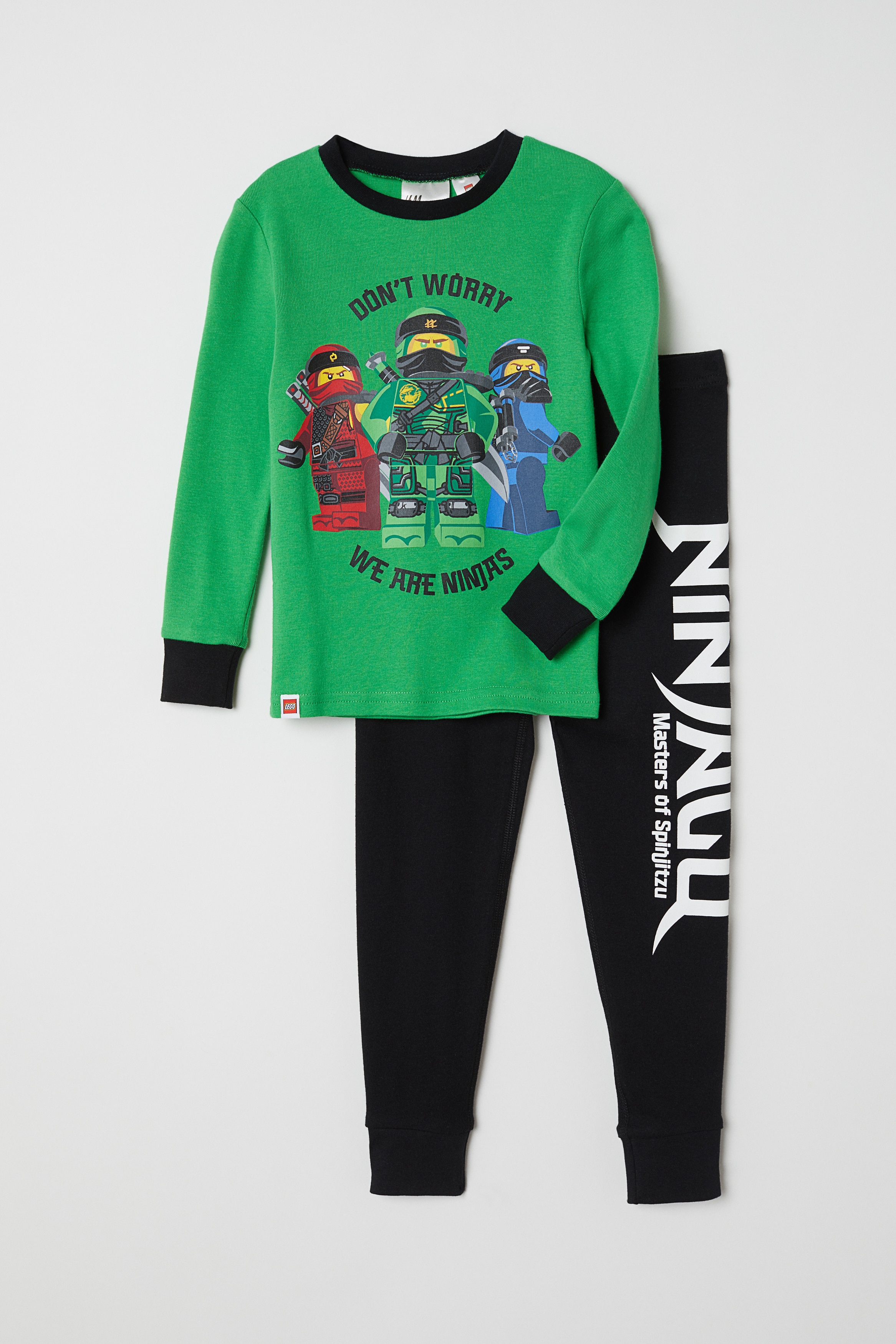 Snug Fit Jersey Pajamas Green Ninjago Kids H M US