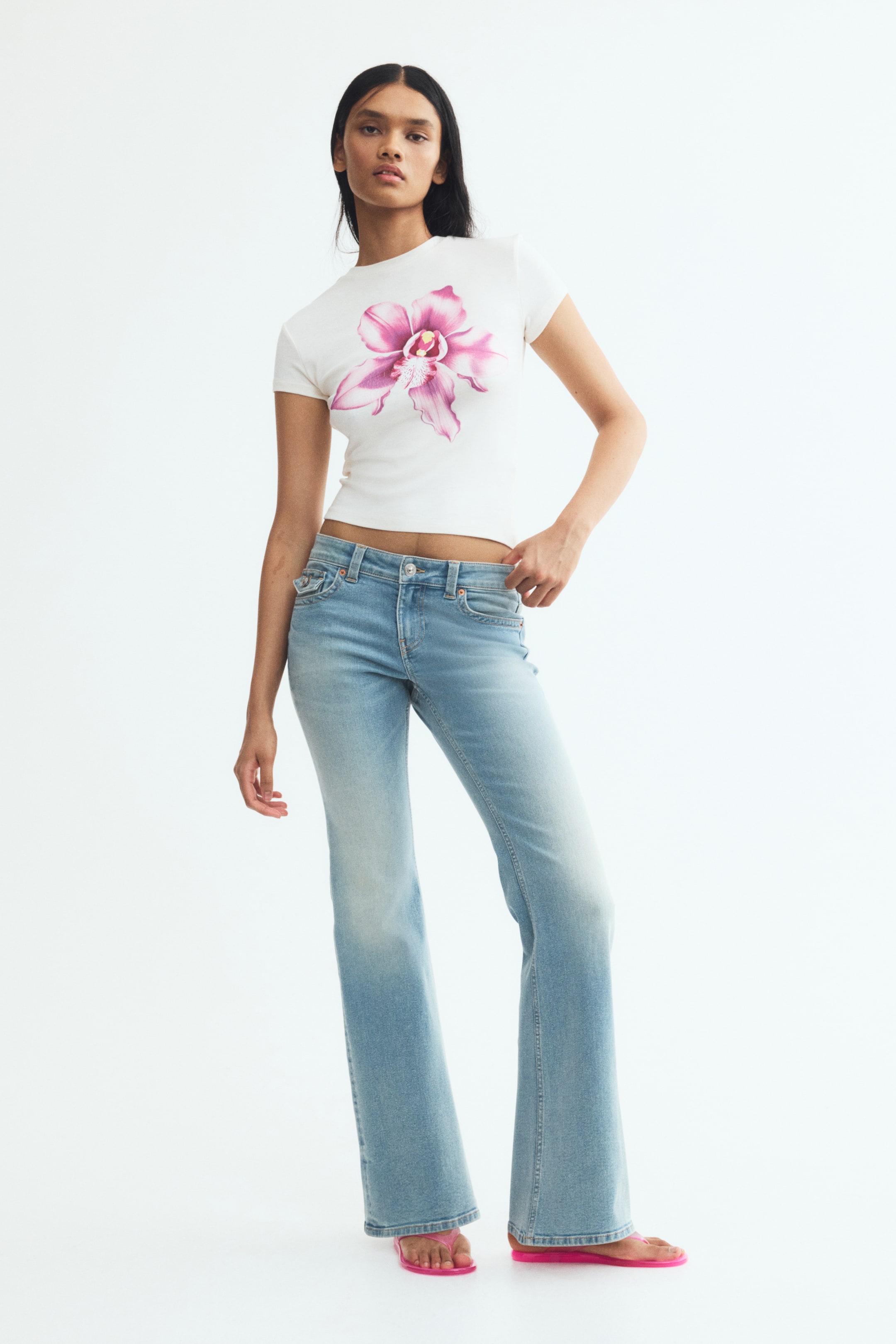 Flared Low Waist Jeans