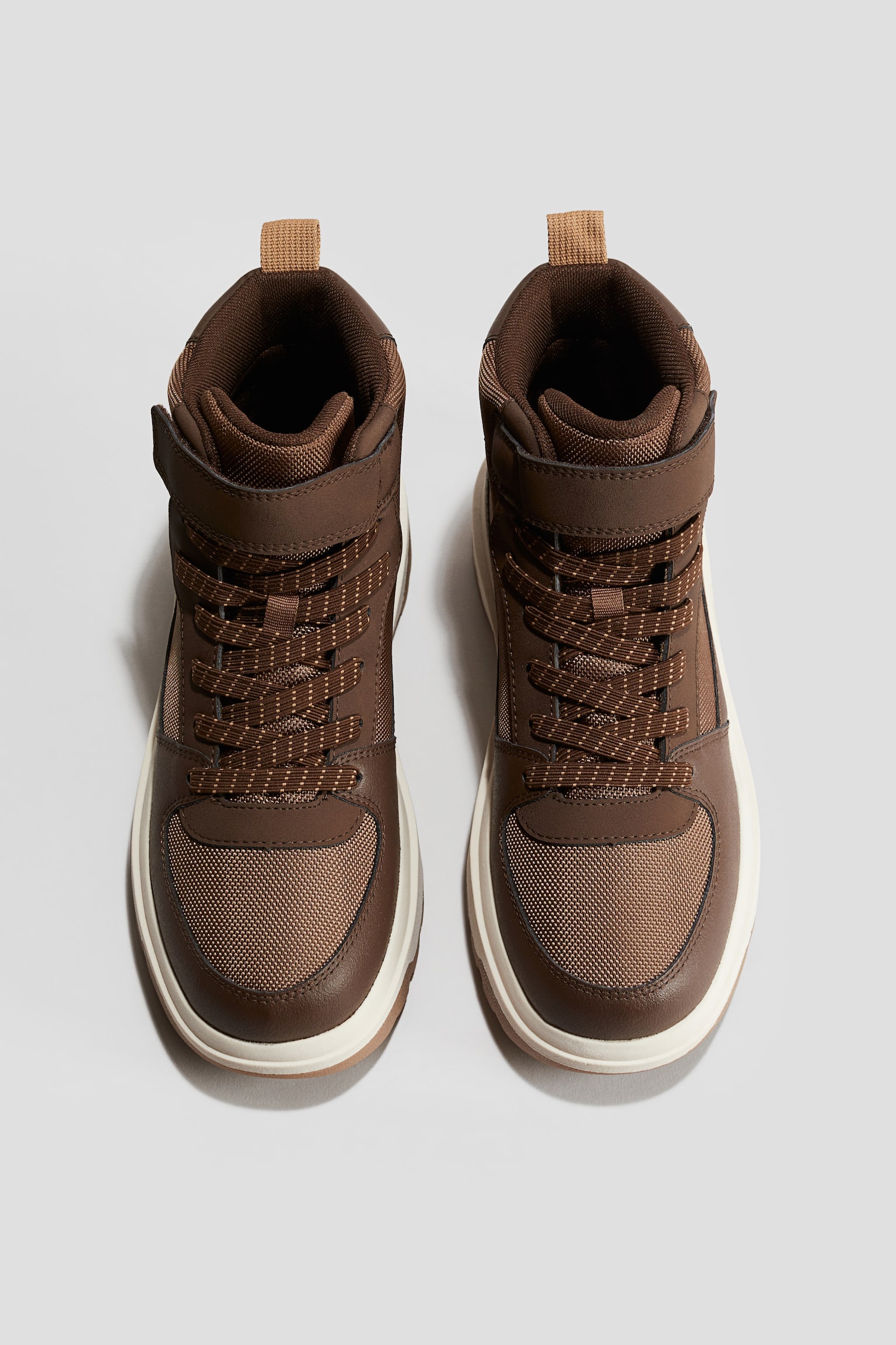 Waterproof hi-top trainers - Brown/Black - 2