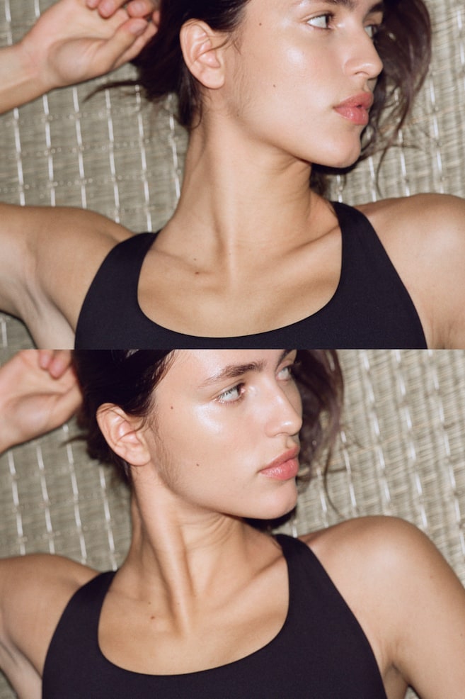 Medium Support Sports bra with SoftMove™ - Black/Dark brown/Chocolate plum/White/Grey/Ivory/Lilac/Light apricot/Mid blush pink - 6