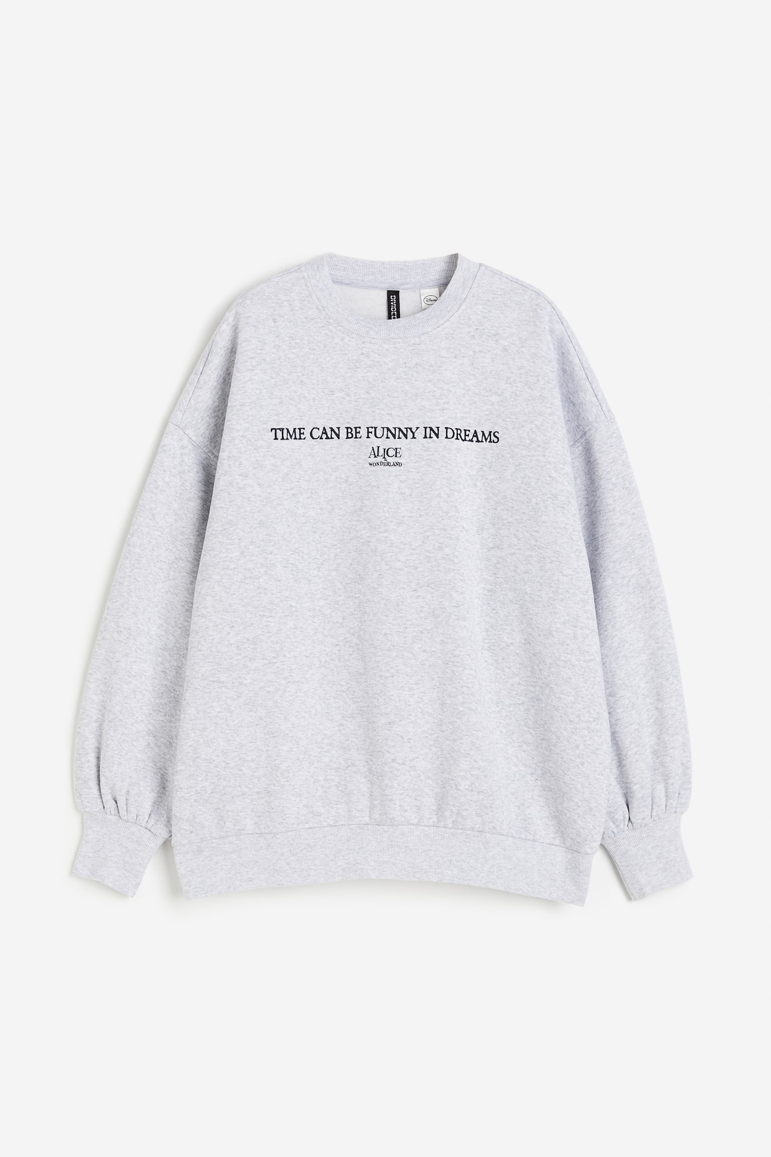 Женская толстовка H&M Oversized Printed, цвет: Серый