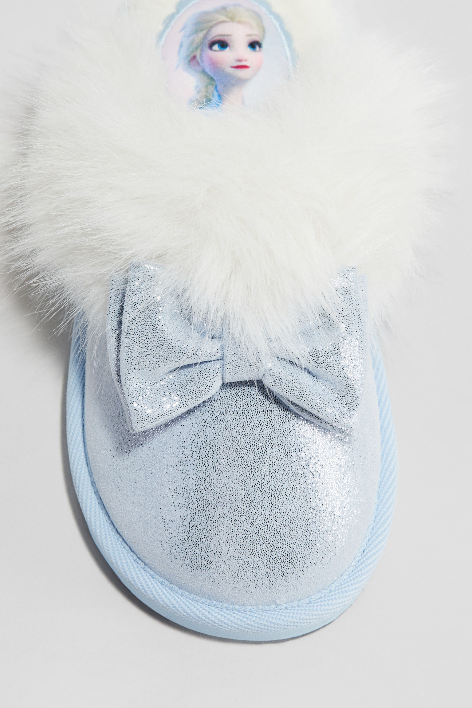 Детские тапочки H&M Glittery Slippers, цвет: Светлый синий — фото 4
