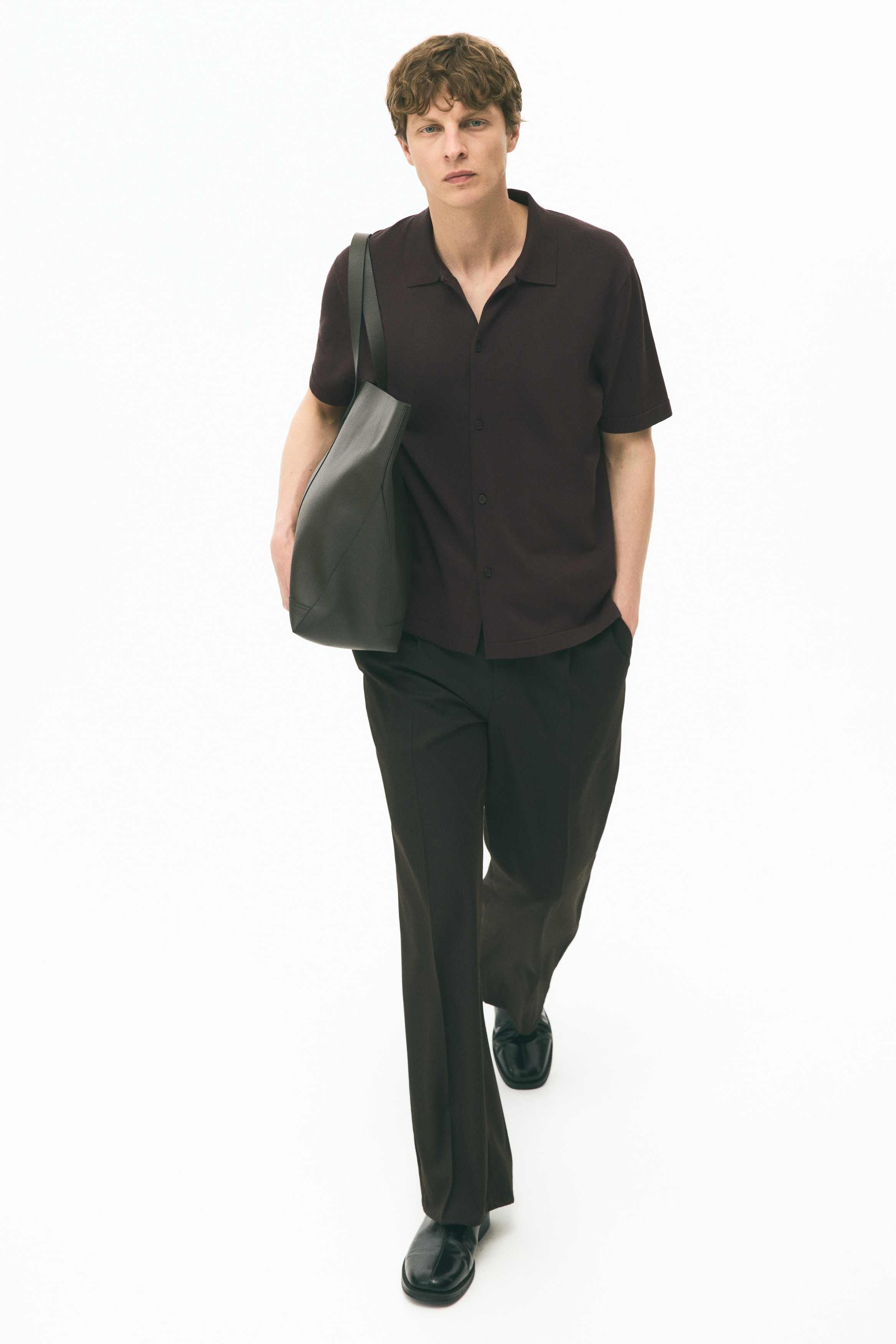 Regular Fit Knitted short-sleeved shirt