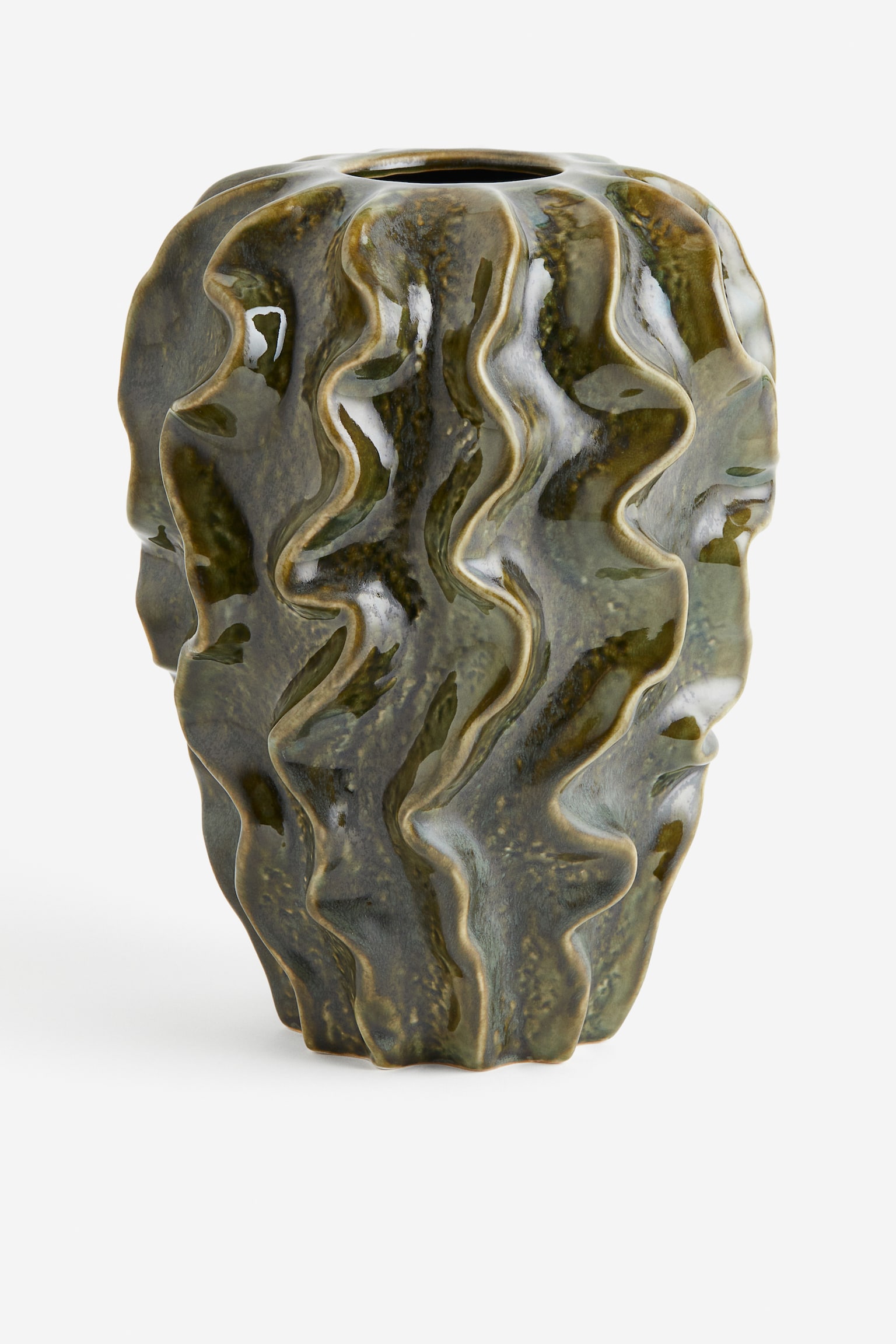 Stoneware vase - Green