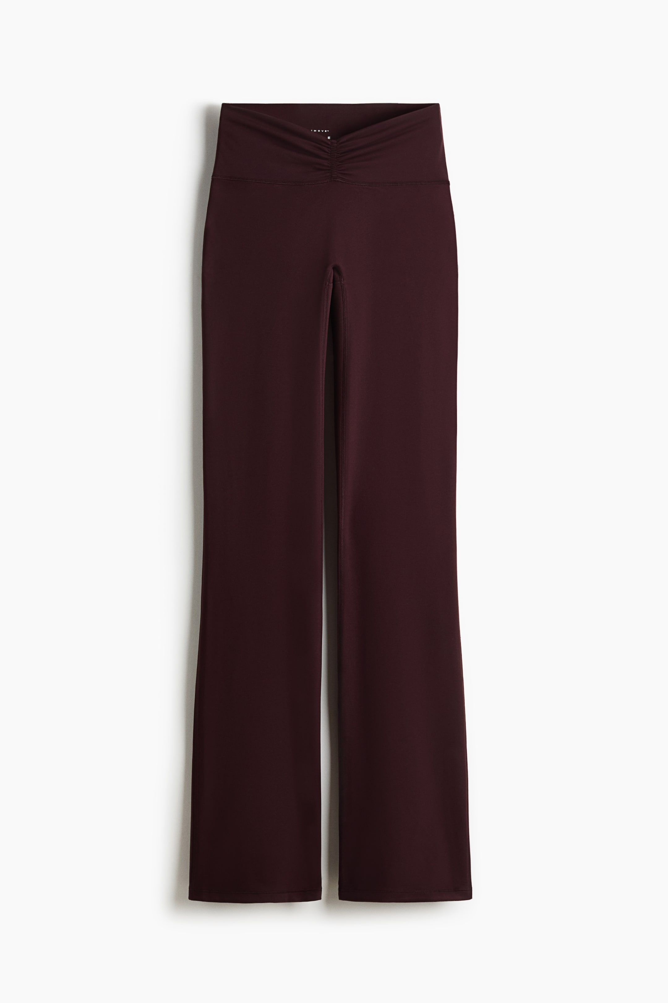 View larger image: Flared Yoga Leggings with SoftMove™ - Chocolate plum purple  - Ladies | H&M US 1