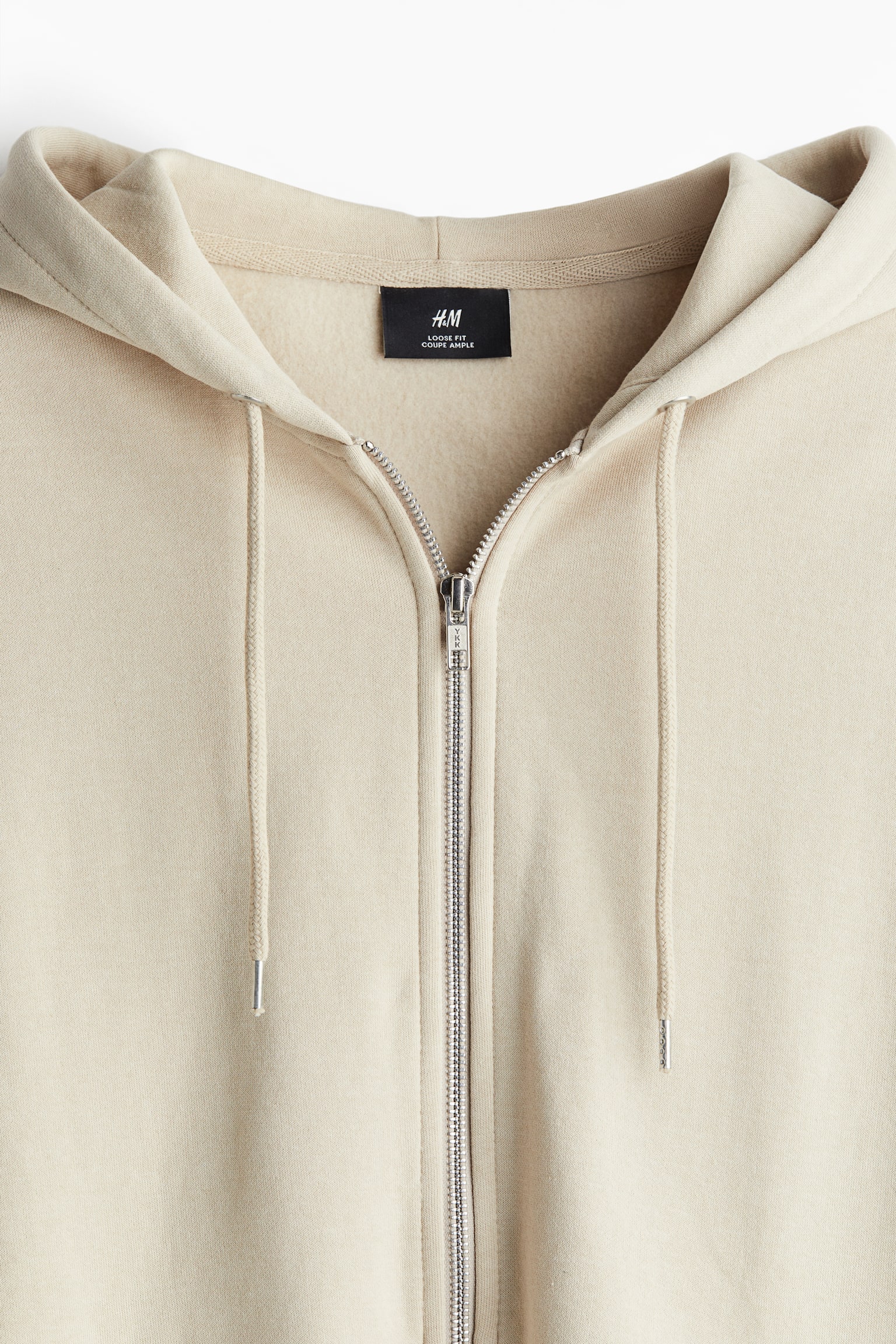 Loose Fit Zip-through hoodie - Light beige/Black/Dark greige/Grey marl/Dark turquoise/Dark green/Dark blue/Blue - 4