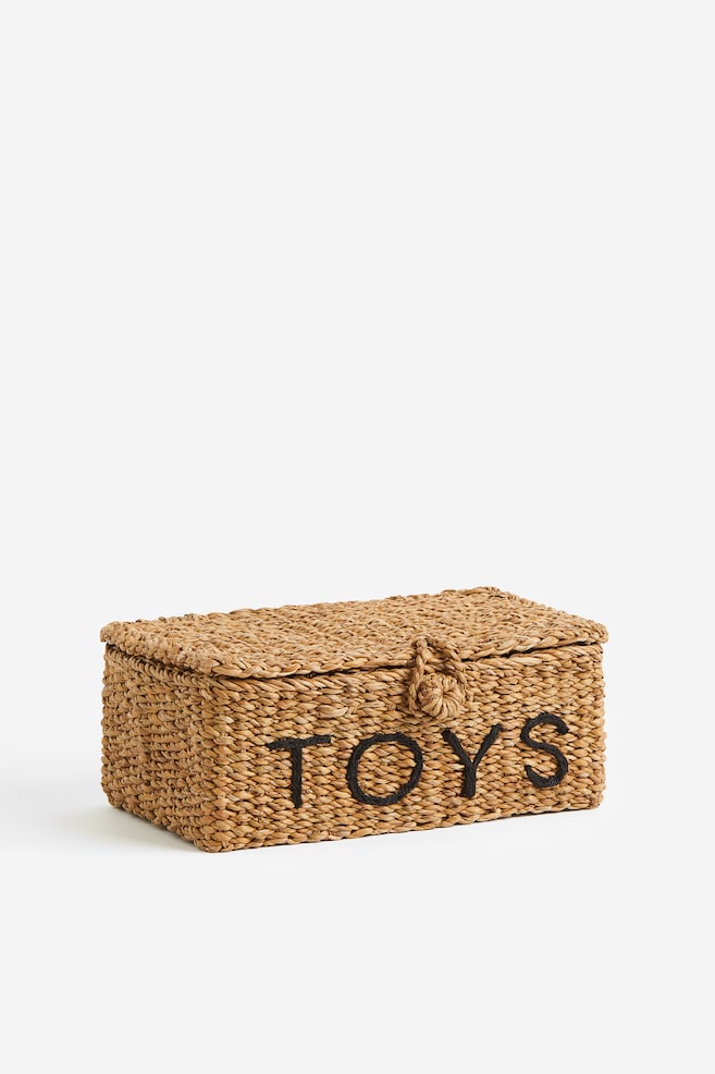 Boîte à jouets avec couvercle - Beige - 1