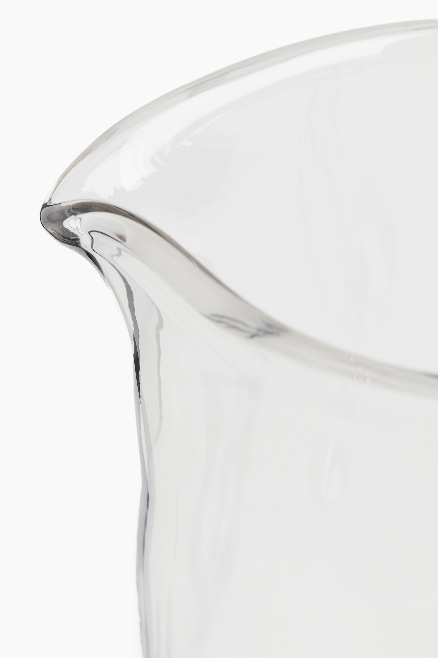 Tapered glass jug - Clear glass/Olive green - 3