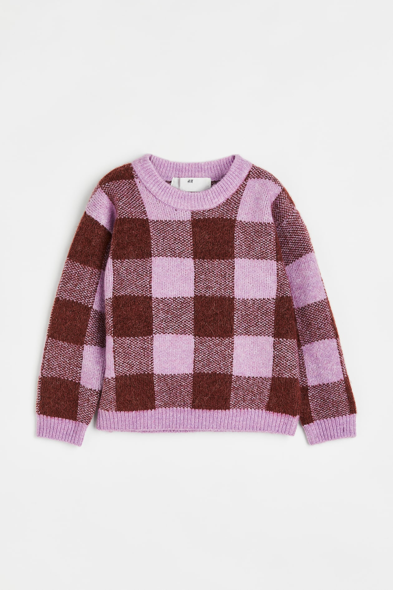 Sweater - Light purple/plaid - Kids | H&M US