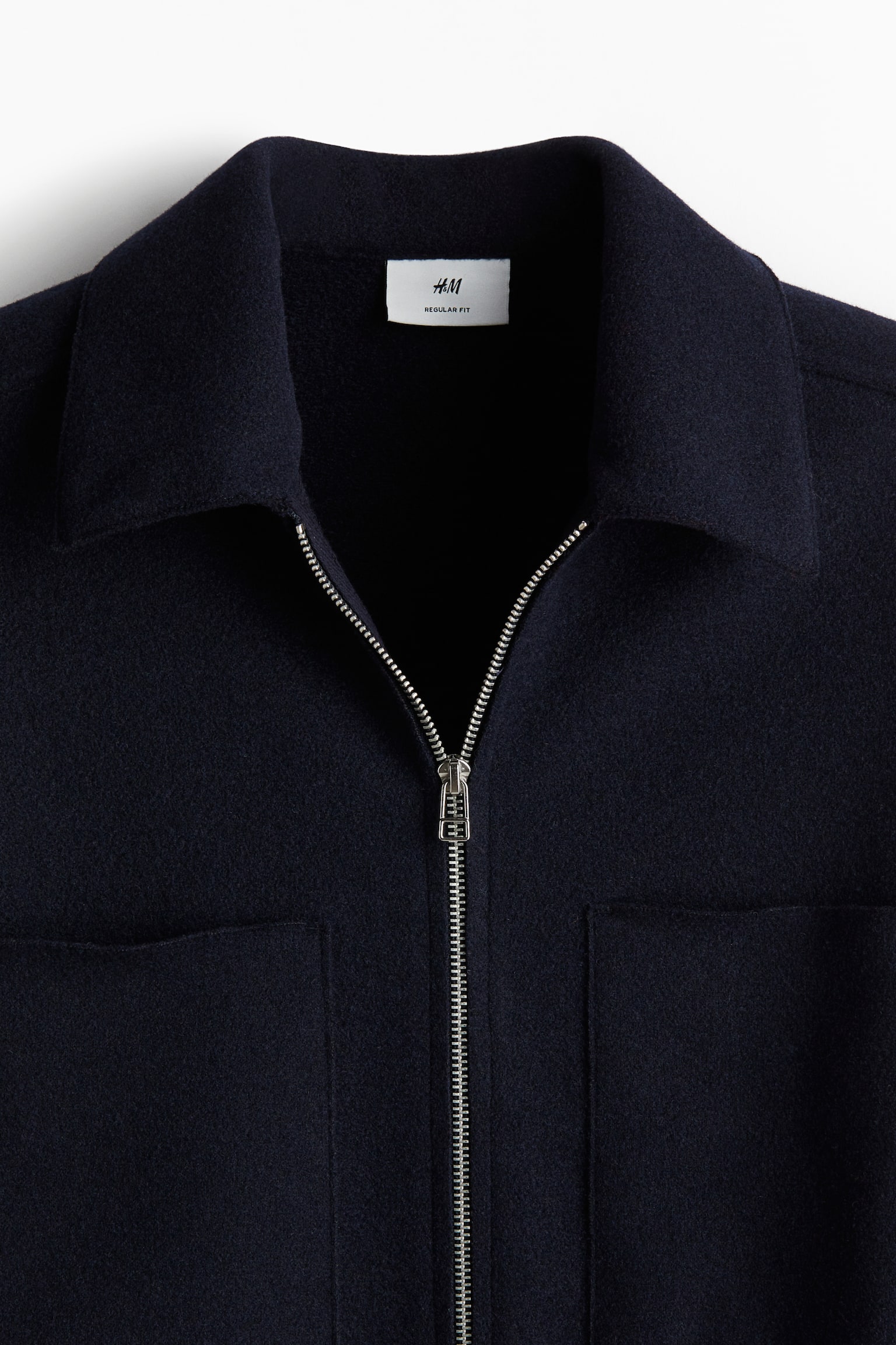 Regular Fit Zip-through jacket - Navy blue/Dark grey - 5