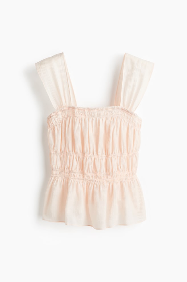 Draped Top - Powder pink/Cream - 1