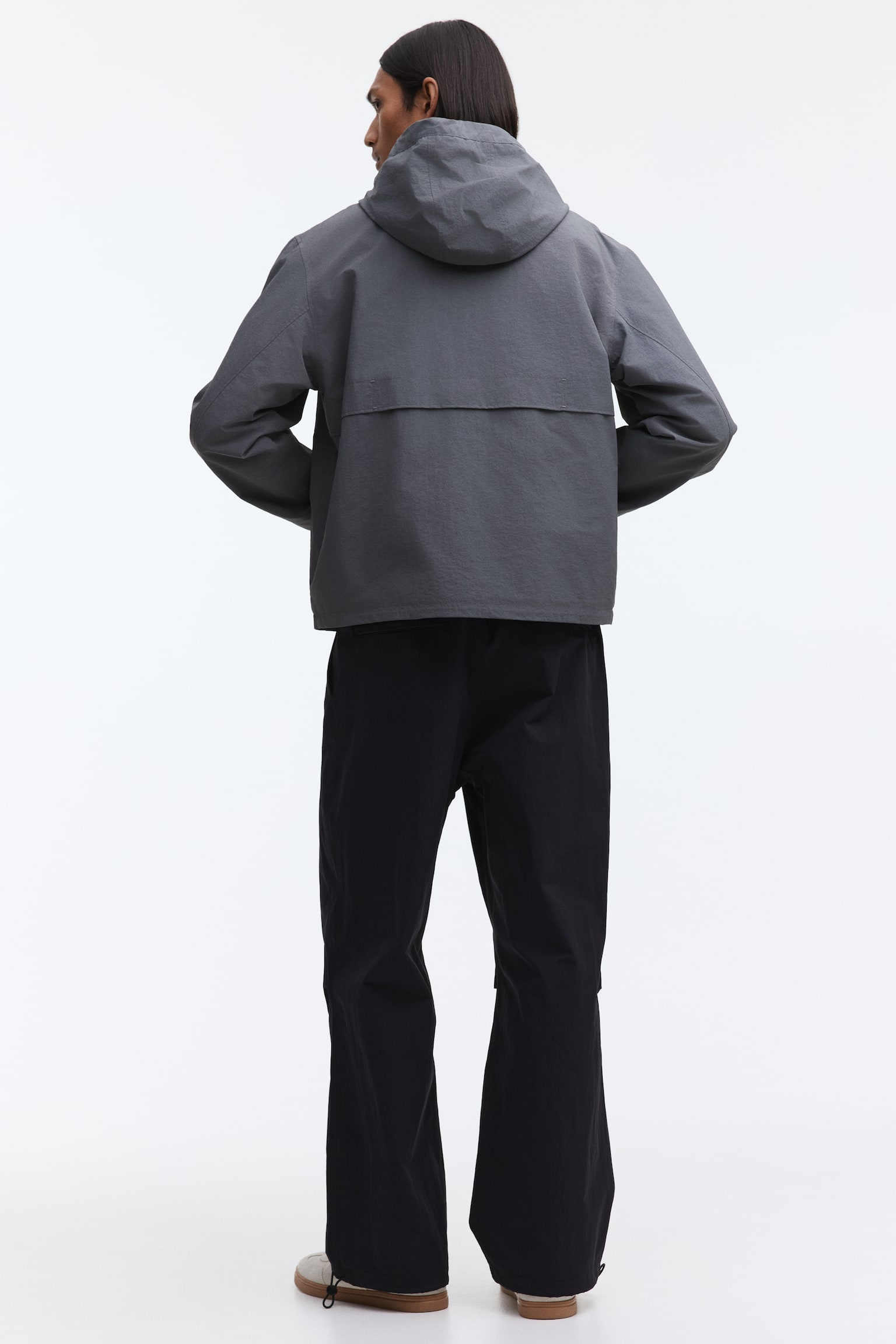 Water-repellent nylon windbreaker - Grey/Dark mole/Dark teal/Black - 7