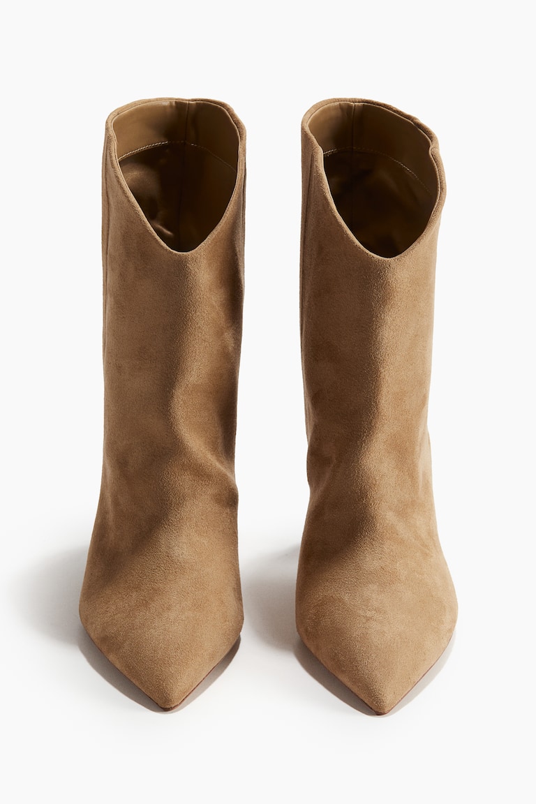 Bout Pointu Bottine Talon H&m Beige Bottines A Talon H&m