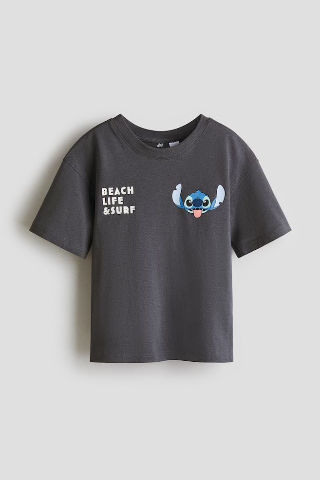 Oversized Printed T-Shirt - Dark gray/Lilo & Stitch/Red/Cars/White/Mickey Mouse/Bright blue/Hot Wheels/Green/Minecraft/Green/Among Us/White/Stumble Guys/Gray melange/Minecraft/Blue/Sesame Street/White/Pokémon - 1