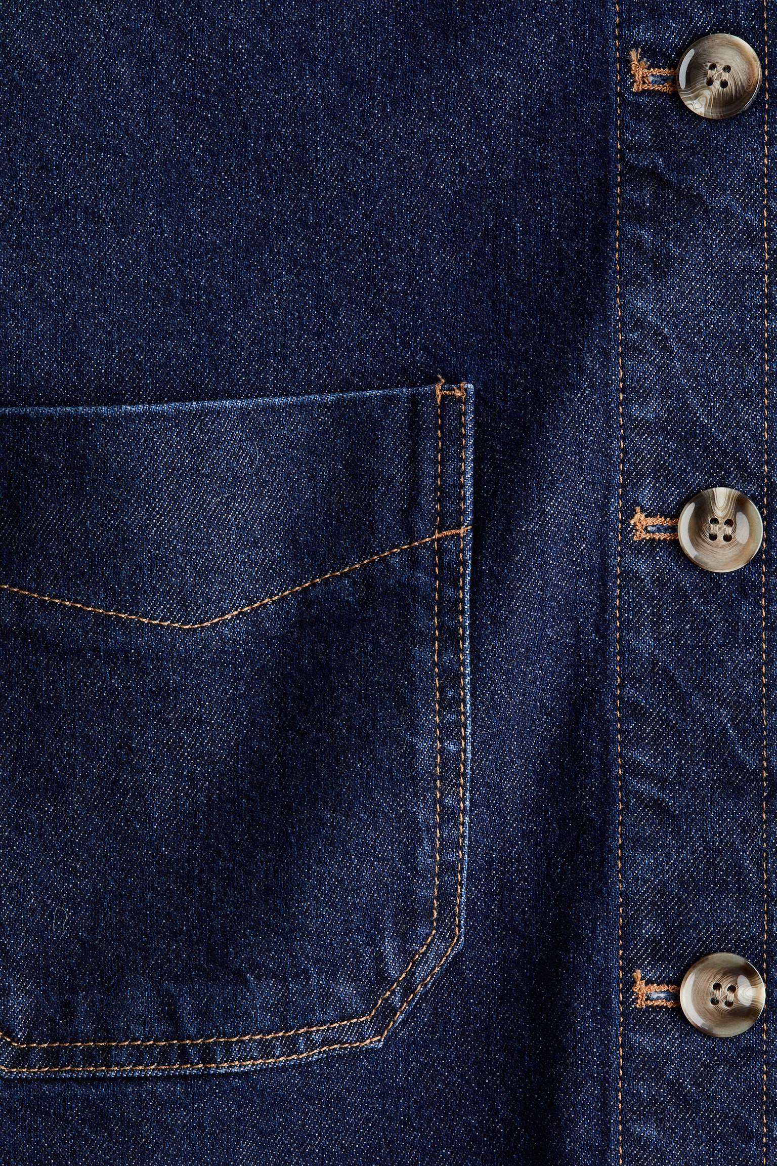 Shacket - Dark denim blue/Khaki green - 2