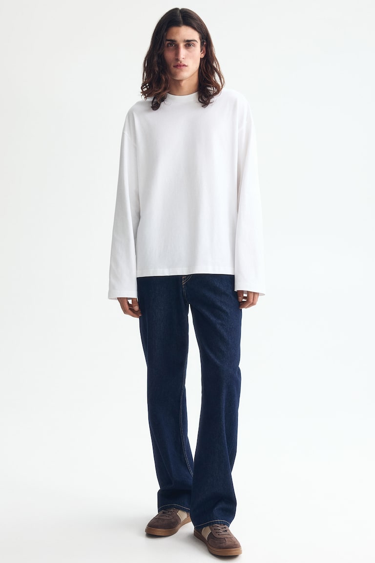 Majica dugih rukava od žerseja Oversized Fit