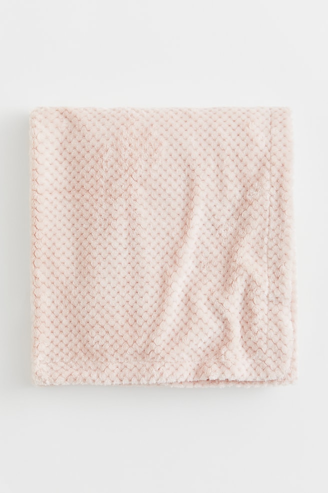 Fleece blanket - Light pink - 1