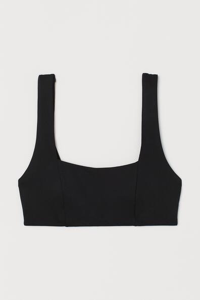 Padded bikini top - Short - Black - Ladies | H&M GB