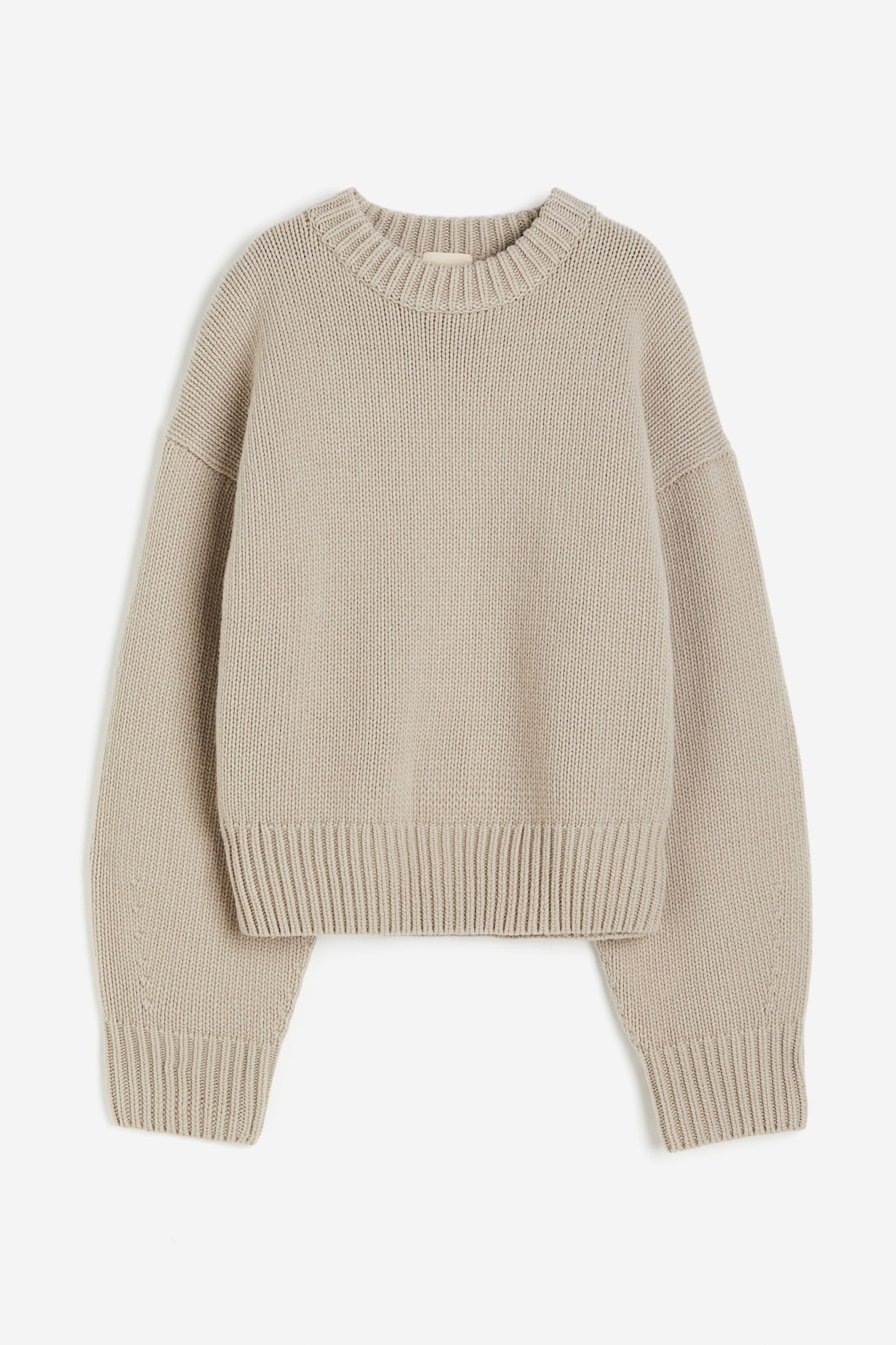 Oversized-Pullover aus Kaschmirmix - Rundausschnitt - Langarm  