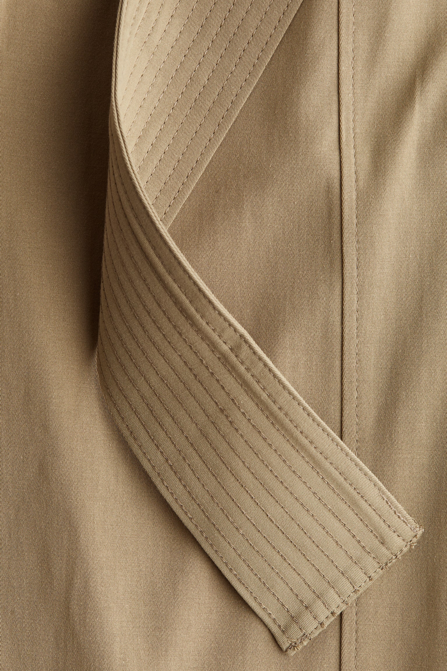 Женские брюки H&M Tie-Detail Twill, цвет: Светлый хаки зелёный — фото 2