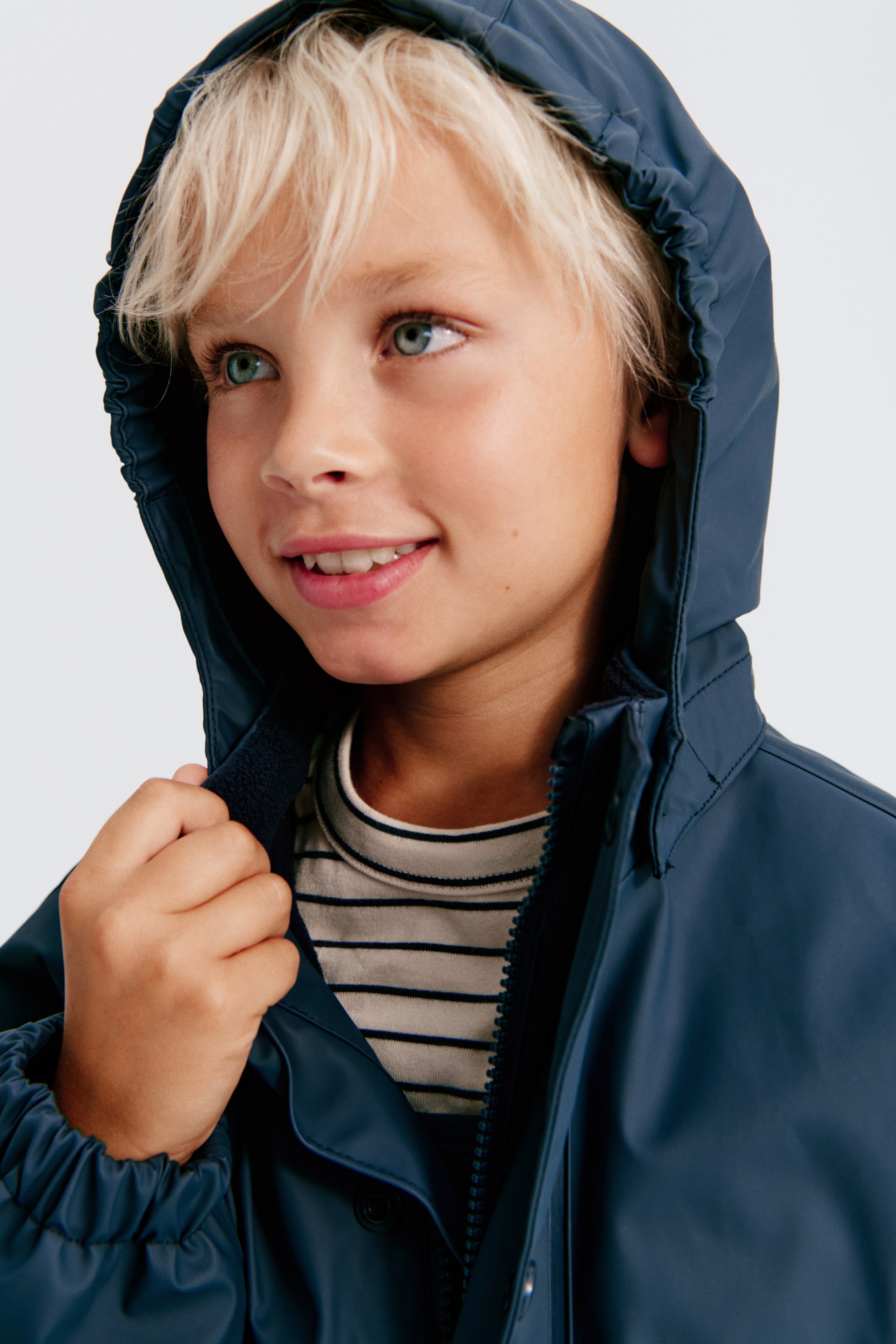 Детские куртки H&M Fleece-Lined Rain Jacket — фото 4