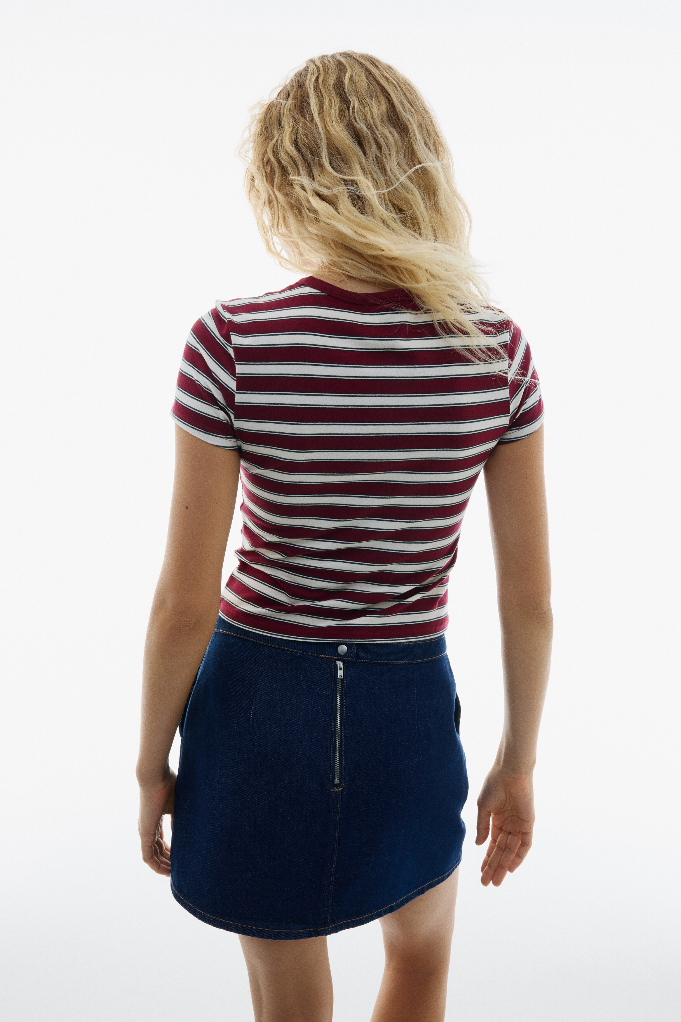 Fitted cotton T-shirt