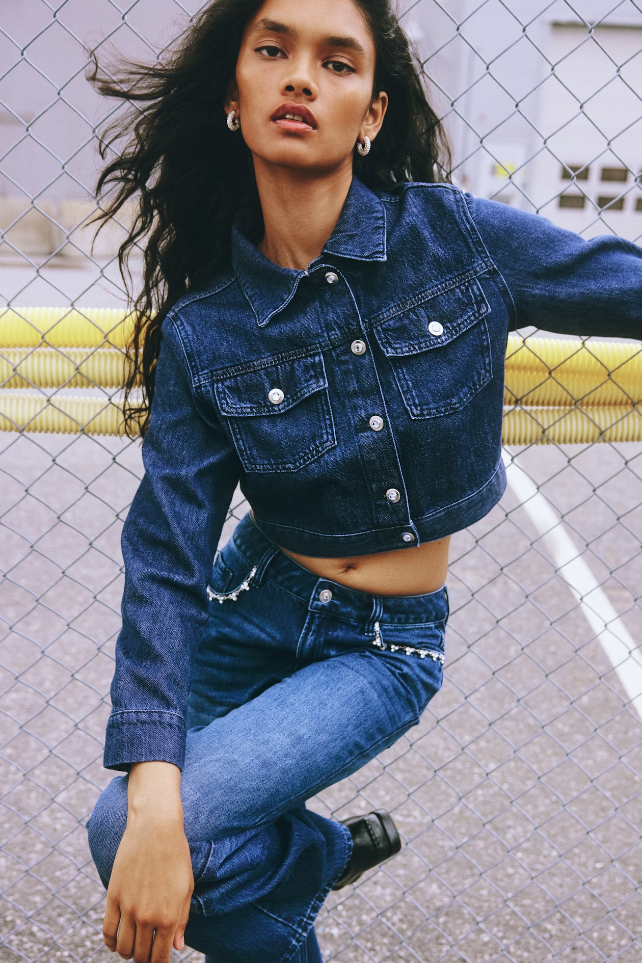 Cropped Denim Jacket - image 4
