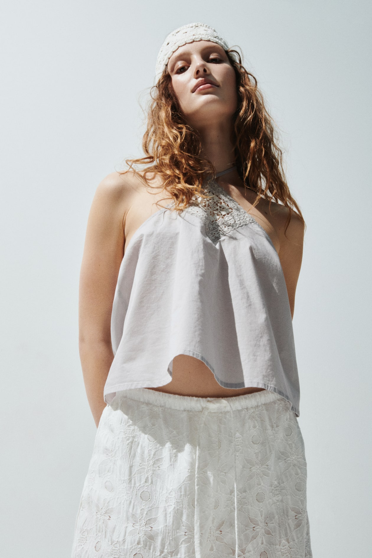 Cotton Halterneck Top - image 3