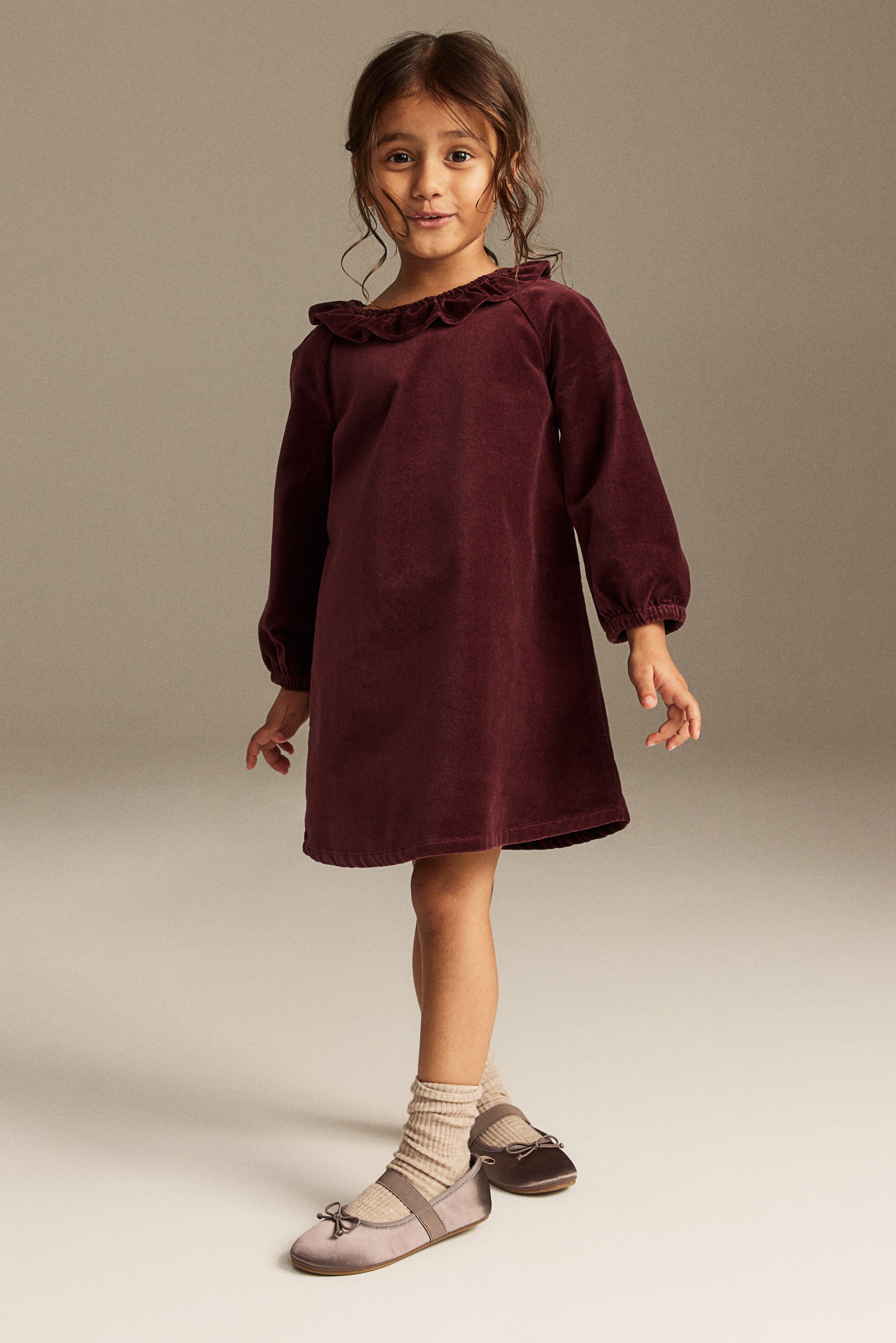 Cotton Velvet Dress