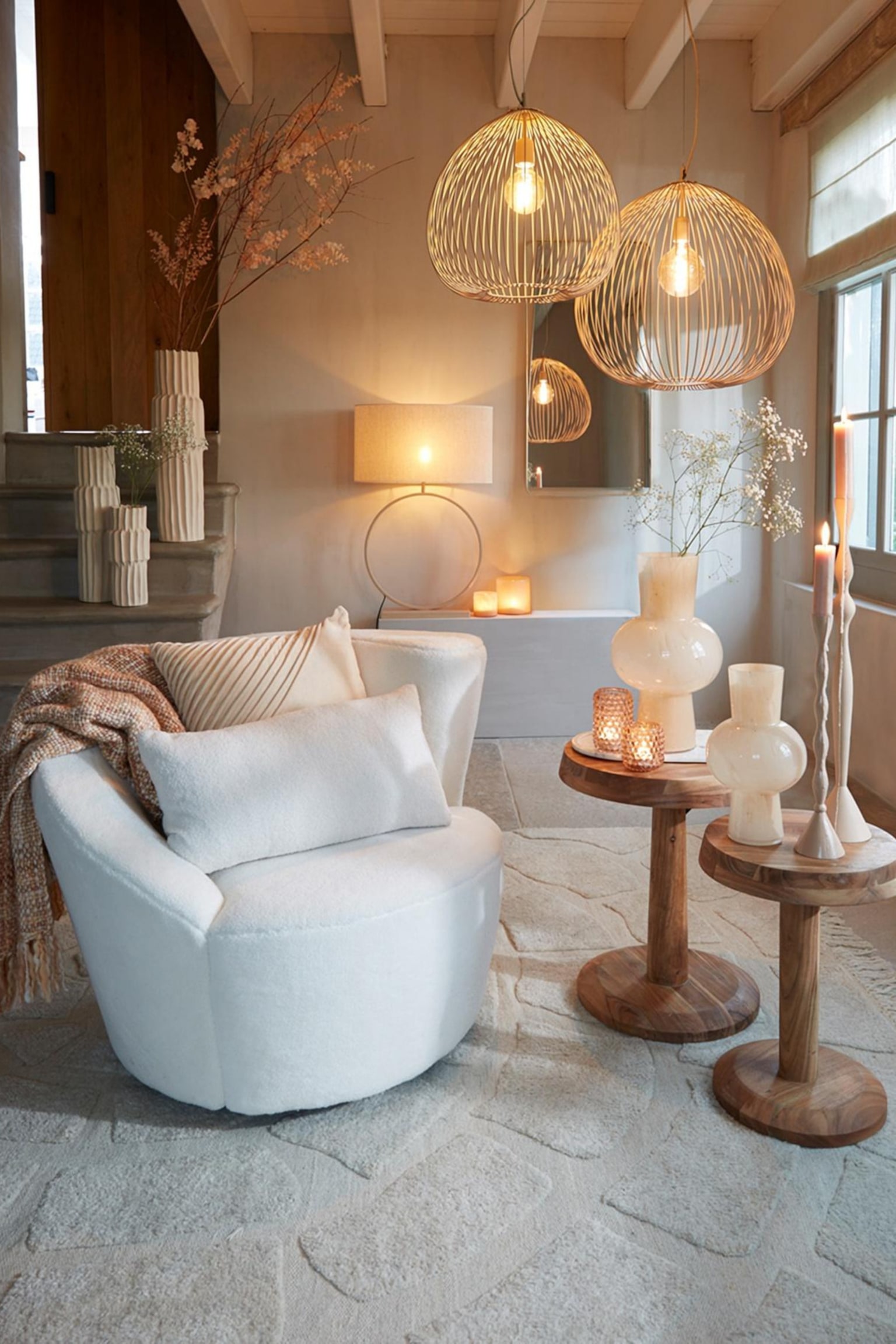 Rilana Pendant Lamp - Beige - 2