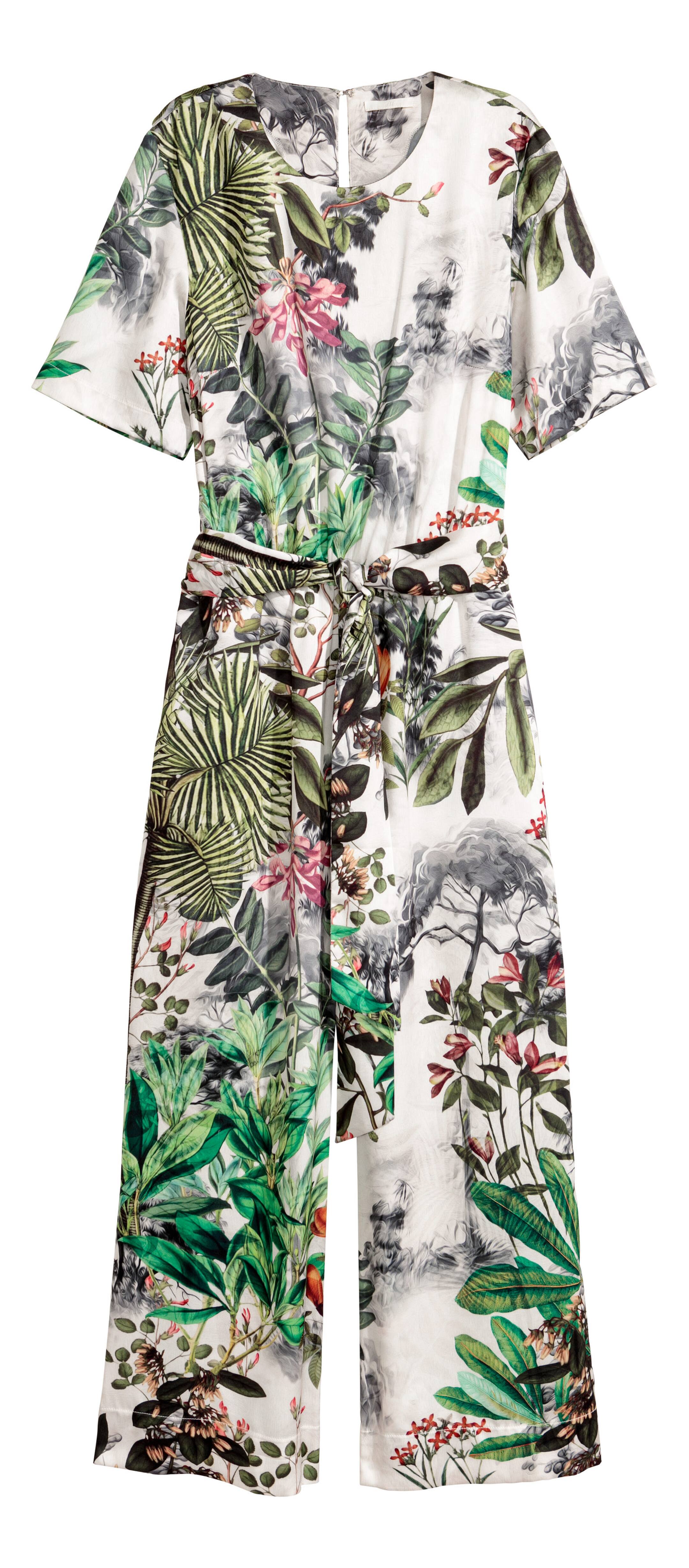 Agrandir l'image: Combi-pantalon - Écru/motif - FEMME | H&M FR 1