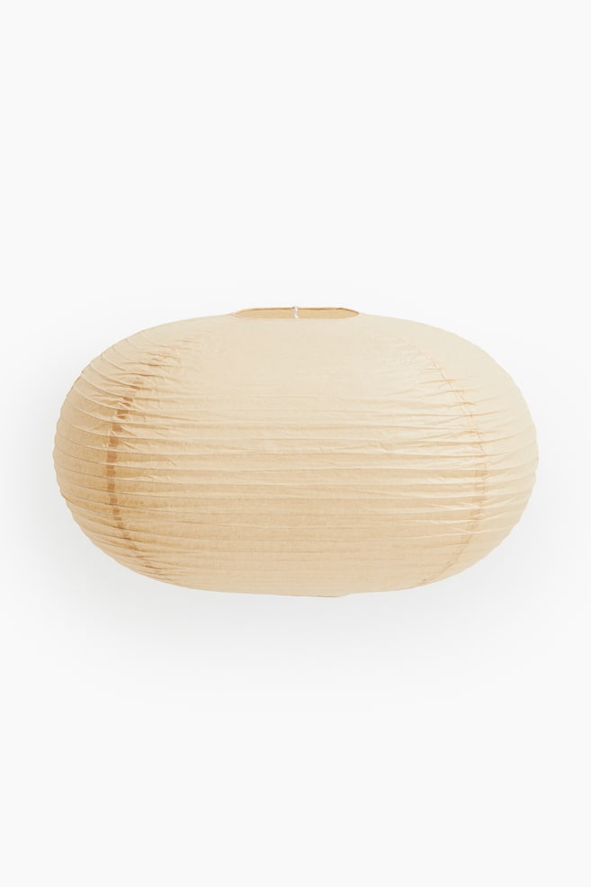 Grote lampenkap van rijstpapier - Licht ecru - 1