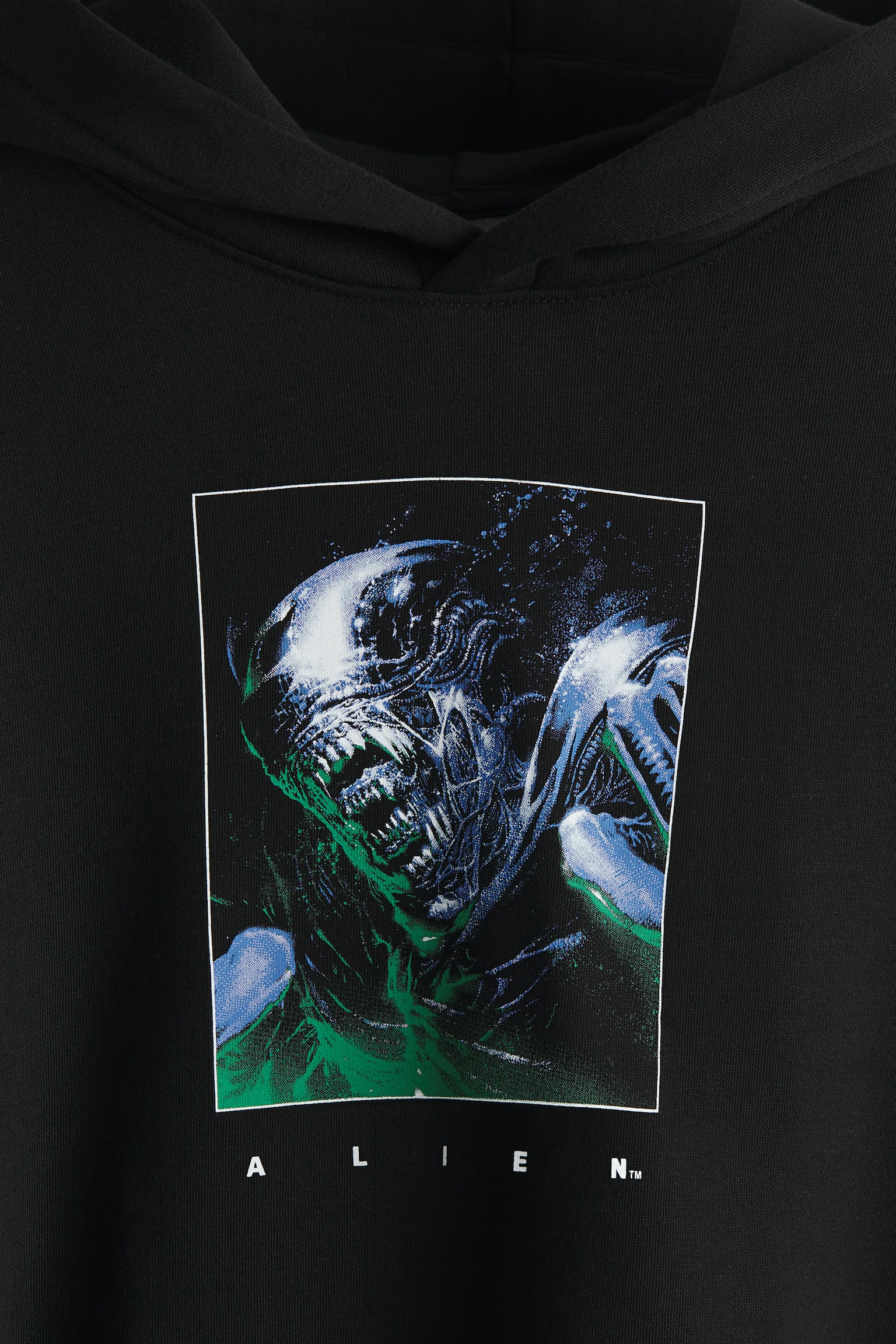 Loose Fit Printed hoodie - Black/Alien/White/The Godfather/White/Terminator - 6