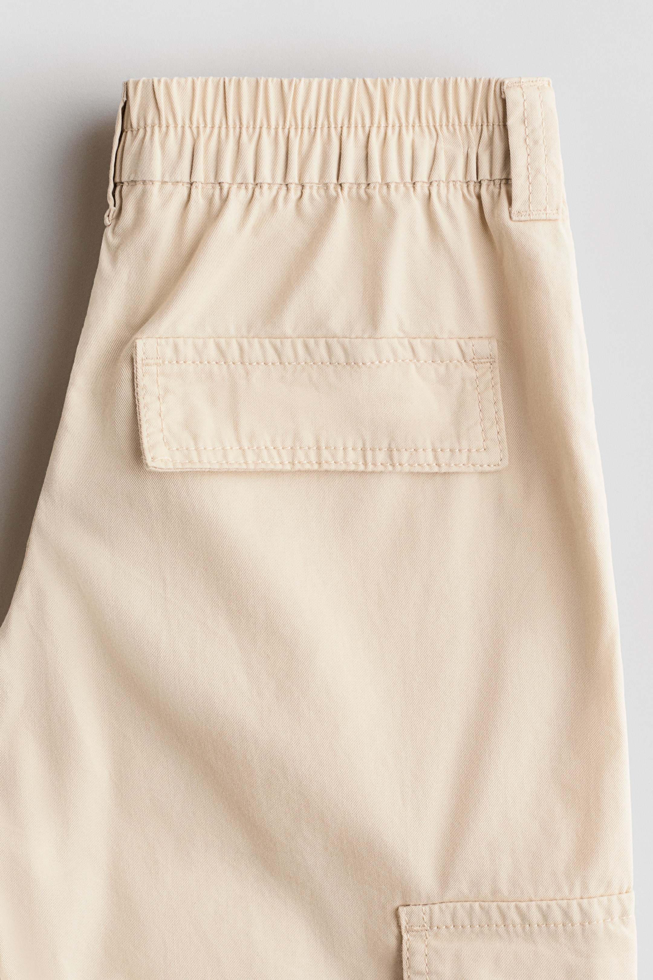 Pantalon cargo en sergé de coton