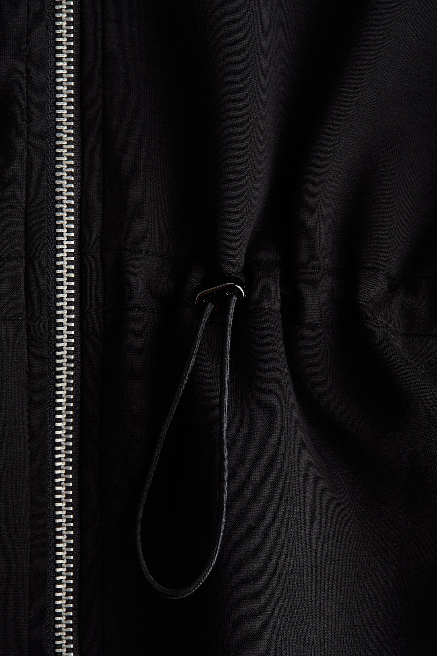 Peplumlu ve Fermuarlı Sweatshirt - Siyah/Lacivert - 3