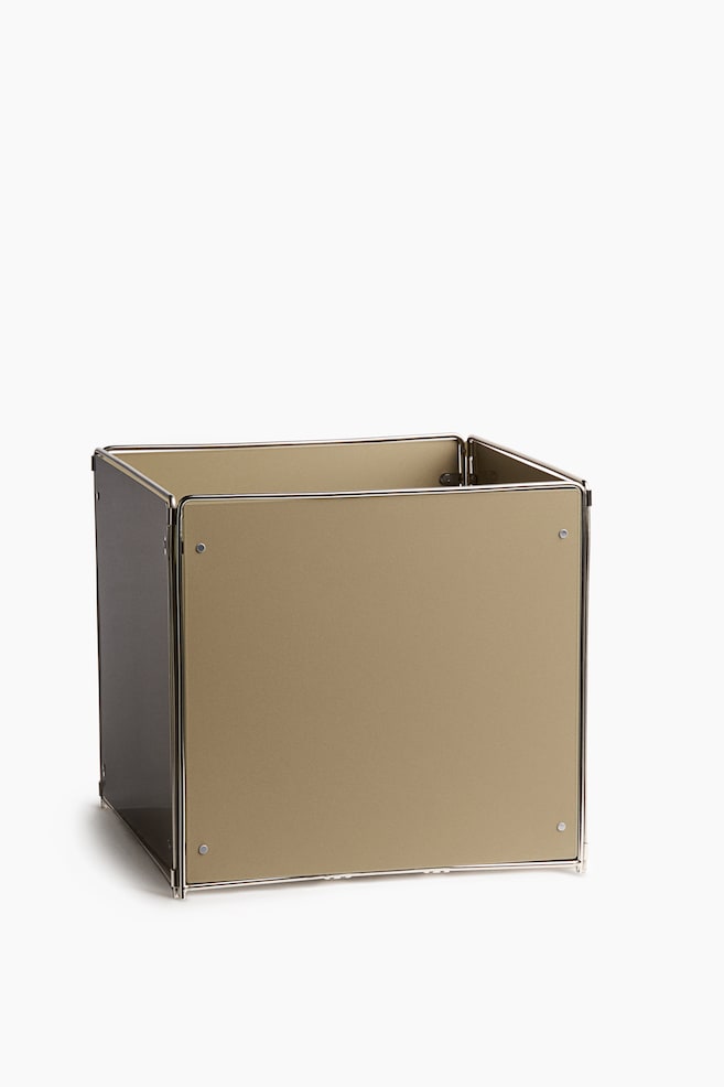 Metal Storage Box - Dark beige - 1