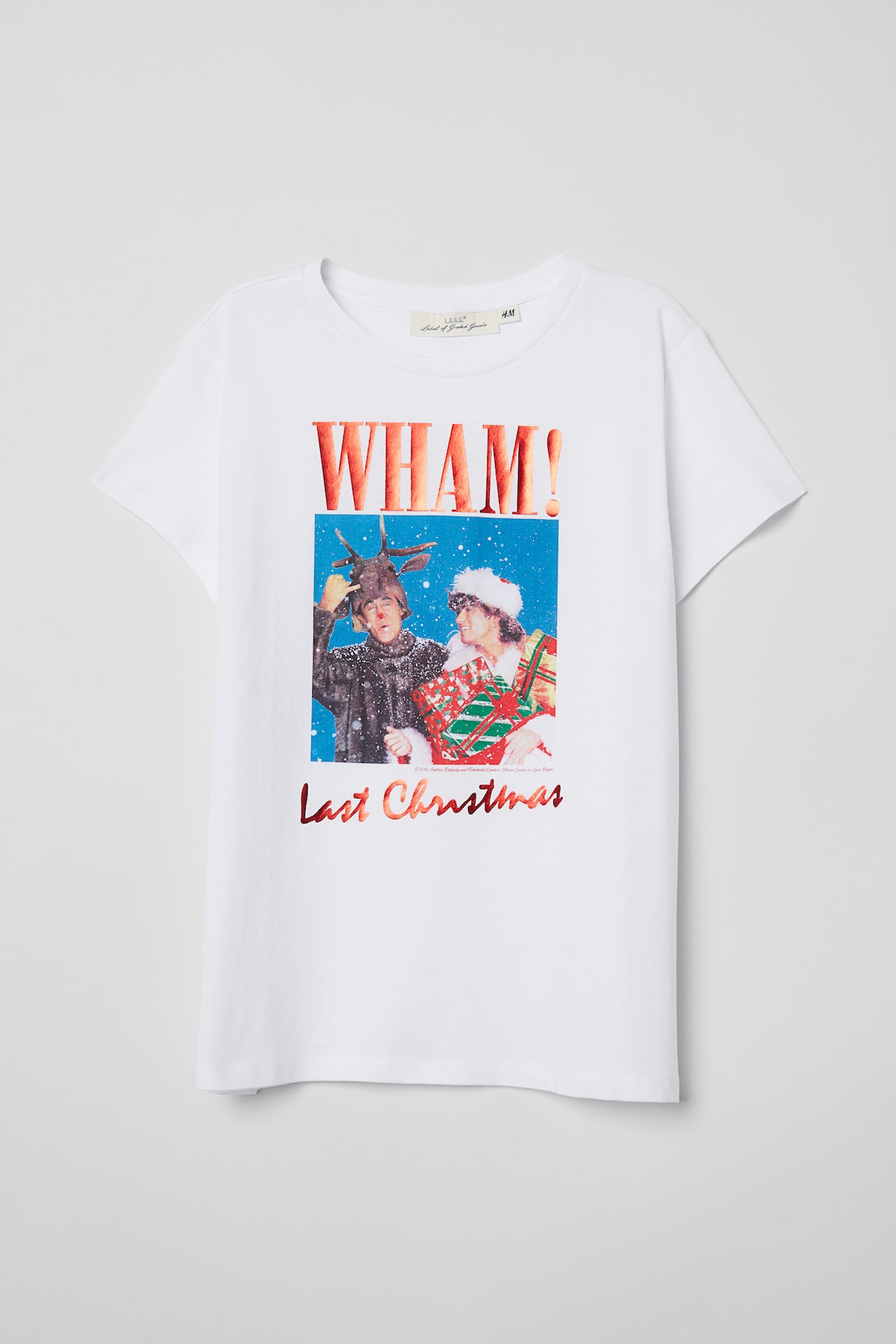Printed Tshirts Wham Last Christmas Shirt H&m Oversized Shirt
