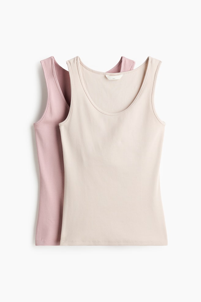 MAMA 2-pack ammesinglet - Tåkerosa/Lys beige/Hvit/Sort - 1