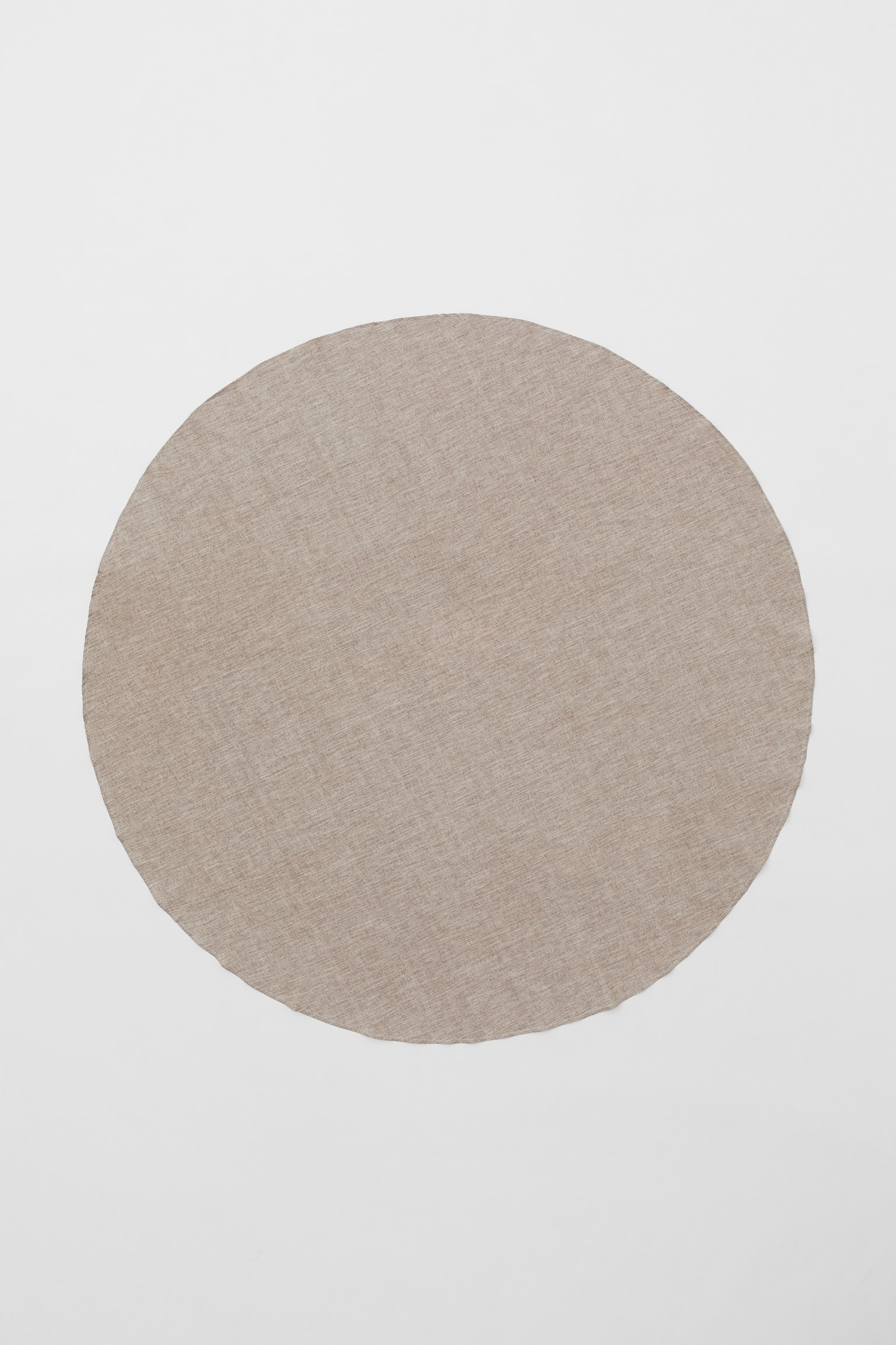 Round tablecloth - Beige marl/Light beige - 3