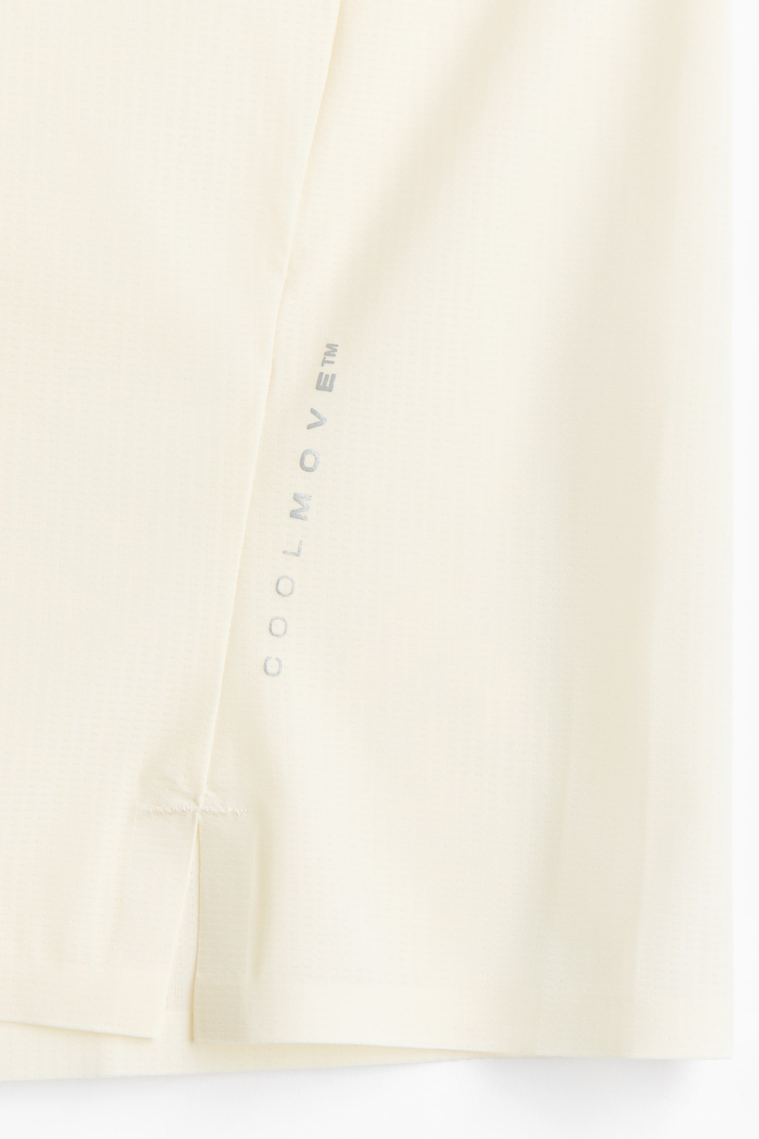 Мужская рубашка H&M Move Long-Sleeved Sports with CoolMove™, цвет: Слоновая кость — фото 8