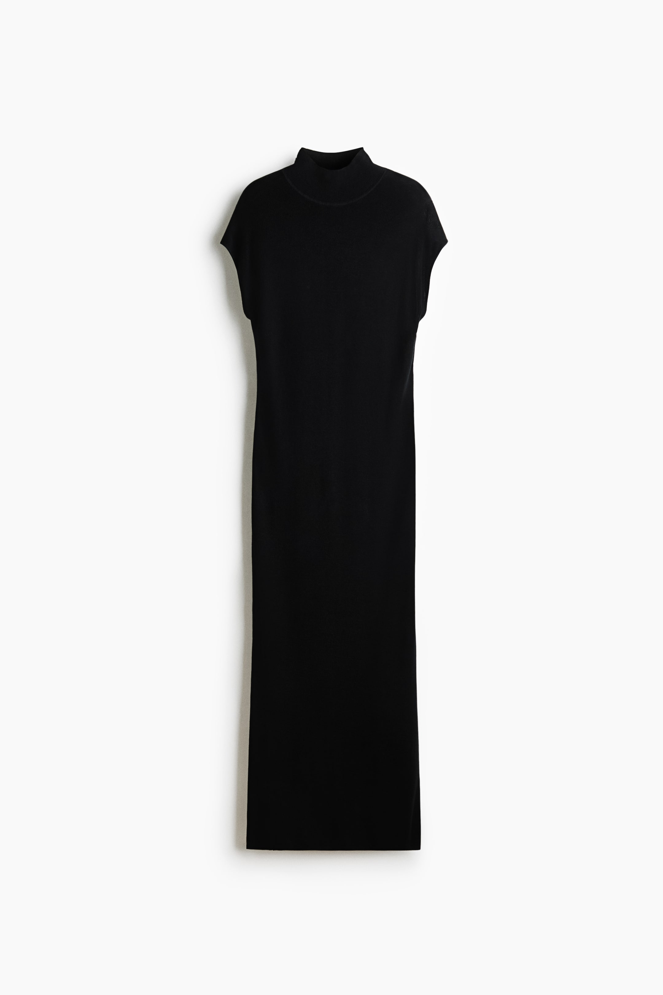 Fine-Knit Mock Turtleneck Dress