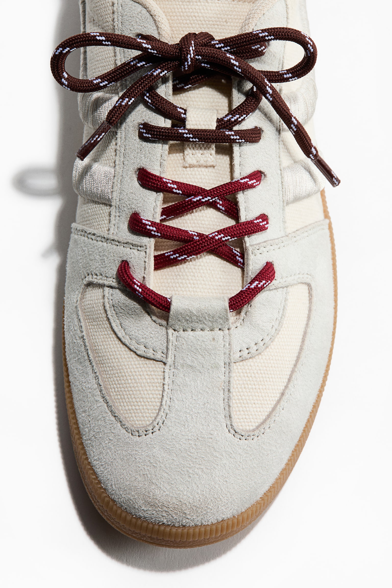 2-pack shoe laces - Brown/Red/Cream/Navy blue - 2