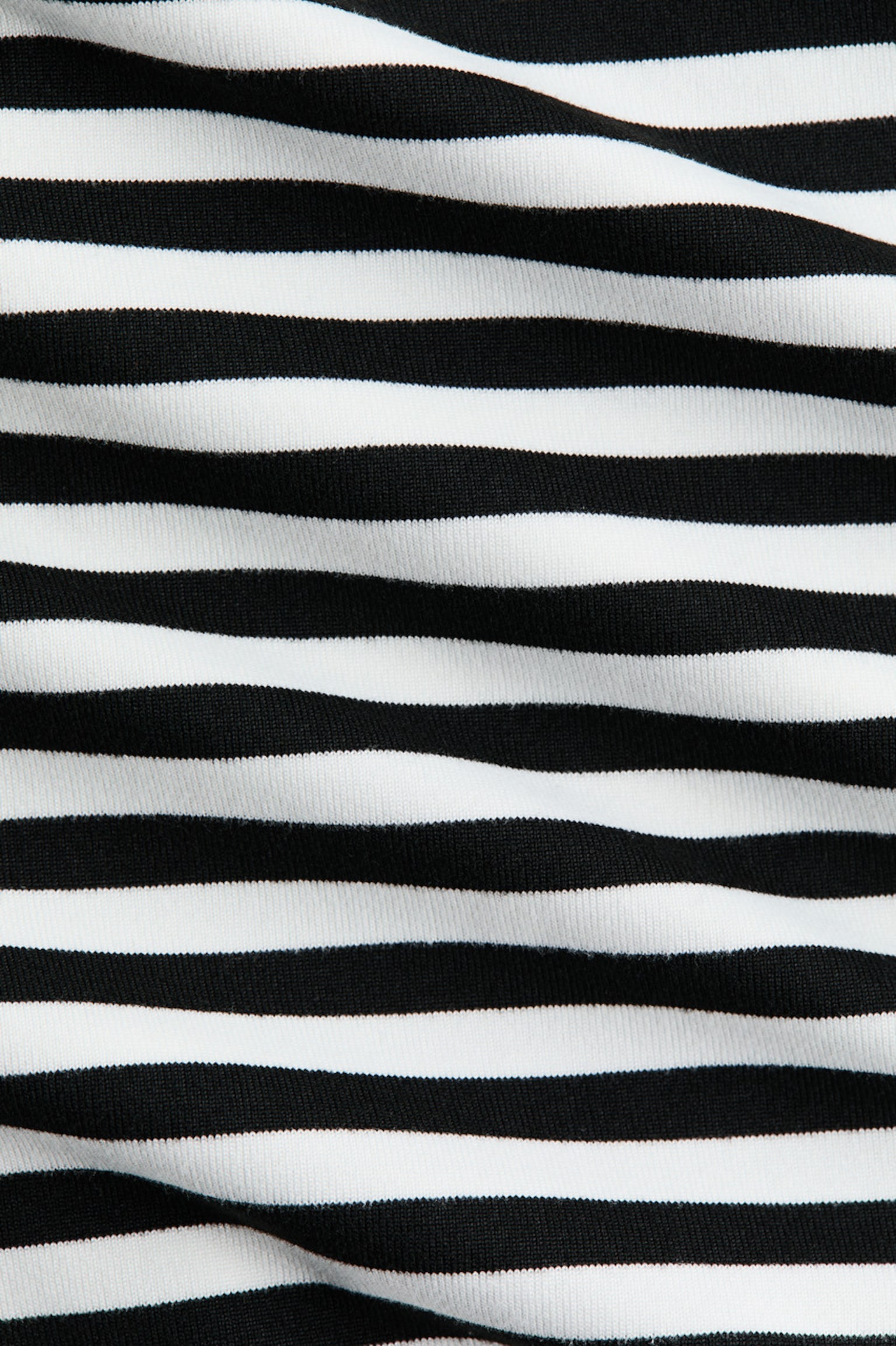 Gathered jersey top - White/Striped/Dark grey - 5