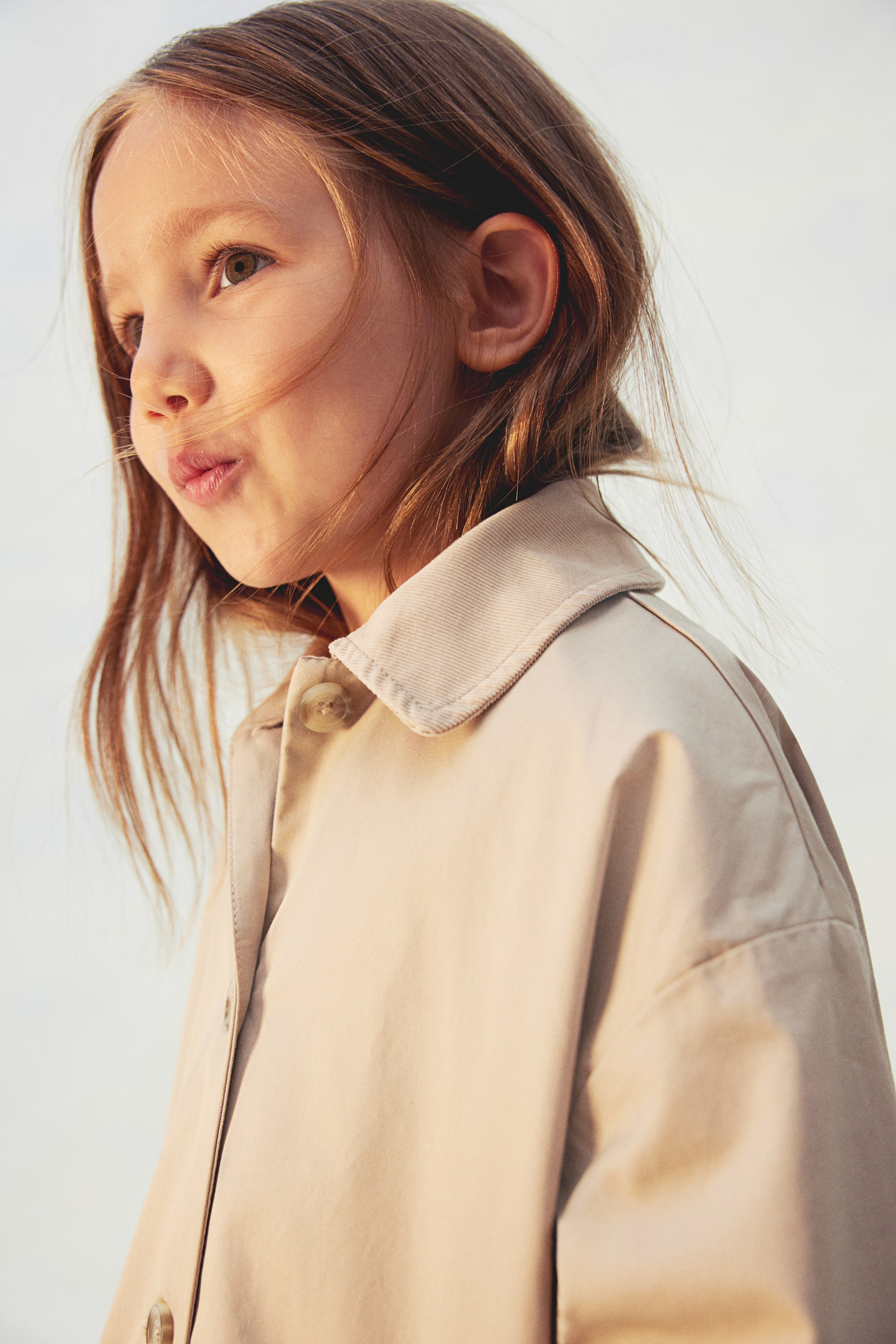 Cotton trench coat - Beige - Kids | H&M GB 4