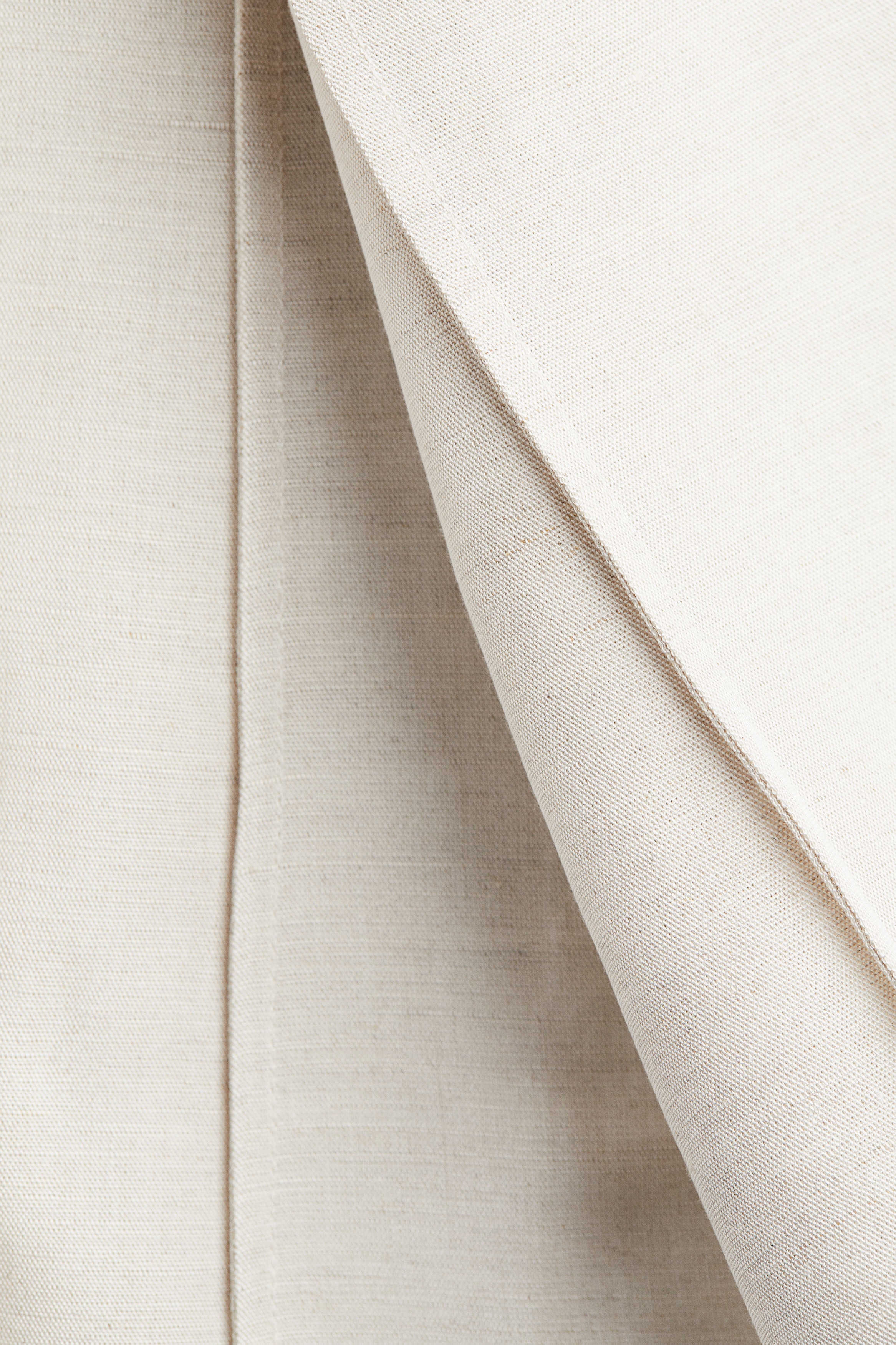 Flared linen-blend skirt