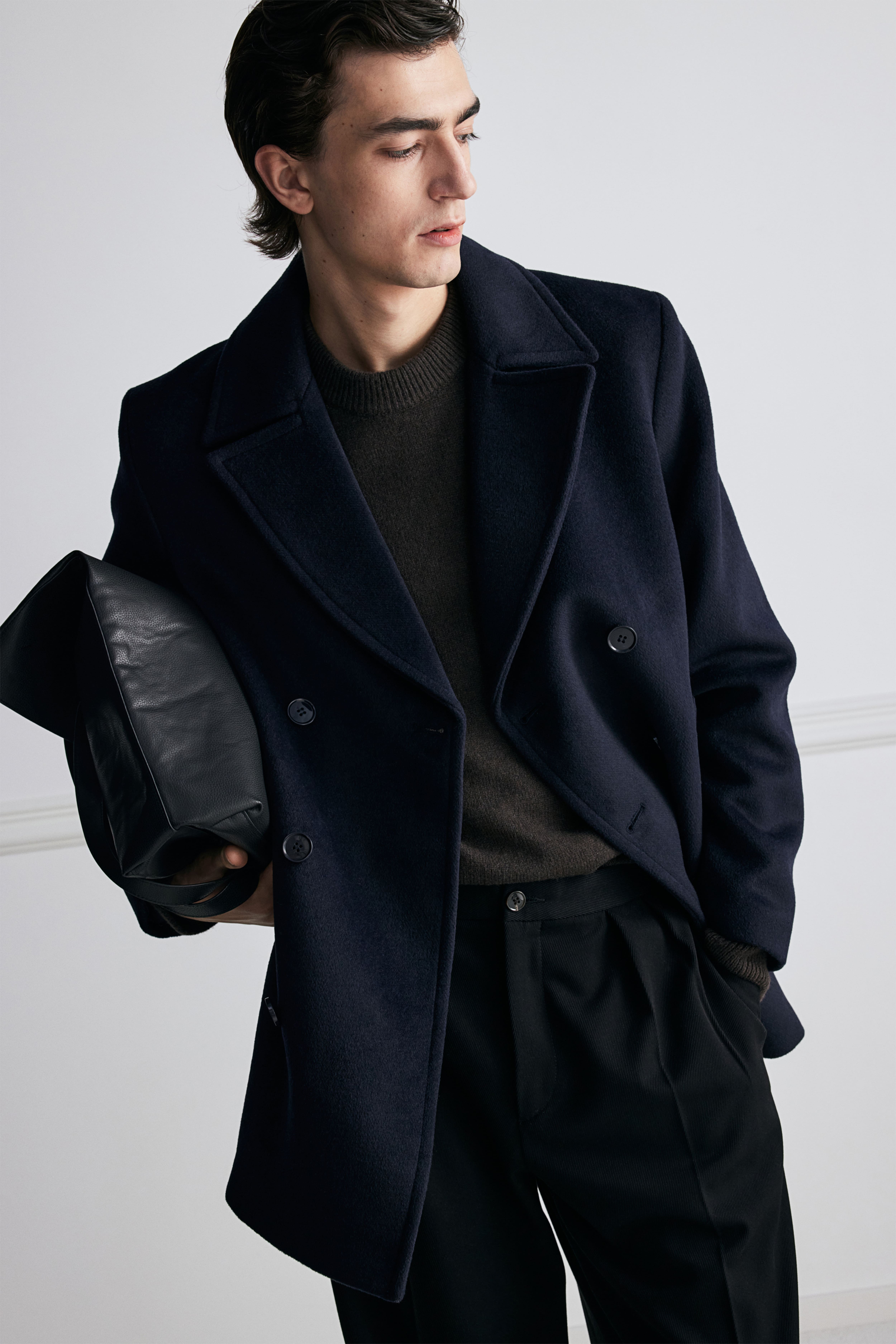 Top H & M Men’s Peacoat