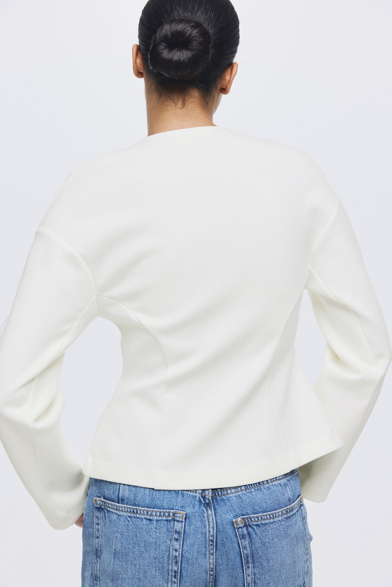Collarless Scuba Blazer - image 3