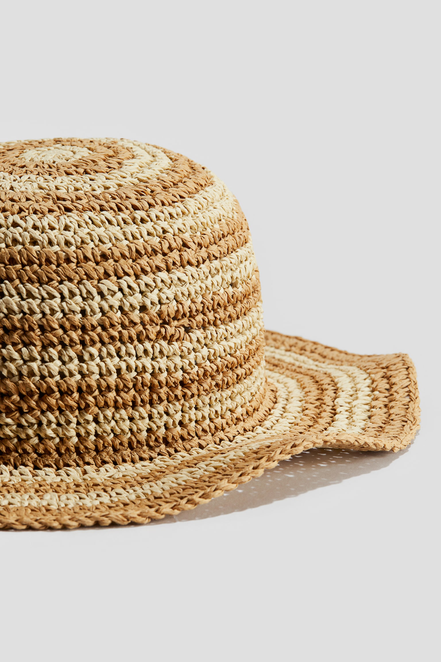 Straw Hat - Beige/Stripe/Pink/Pattern - 3